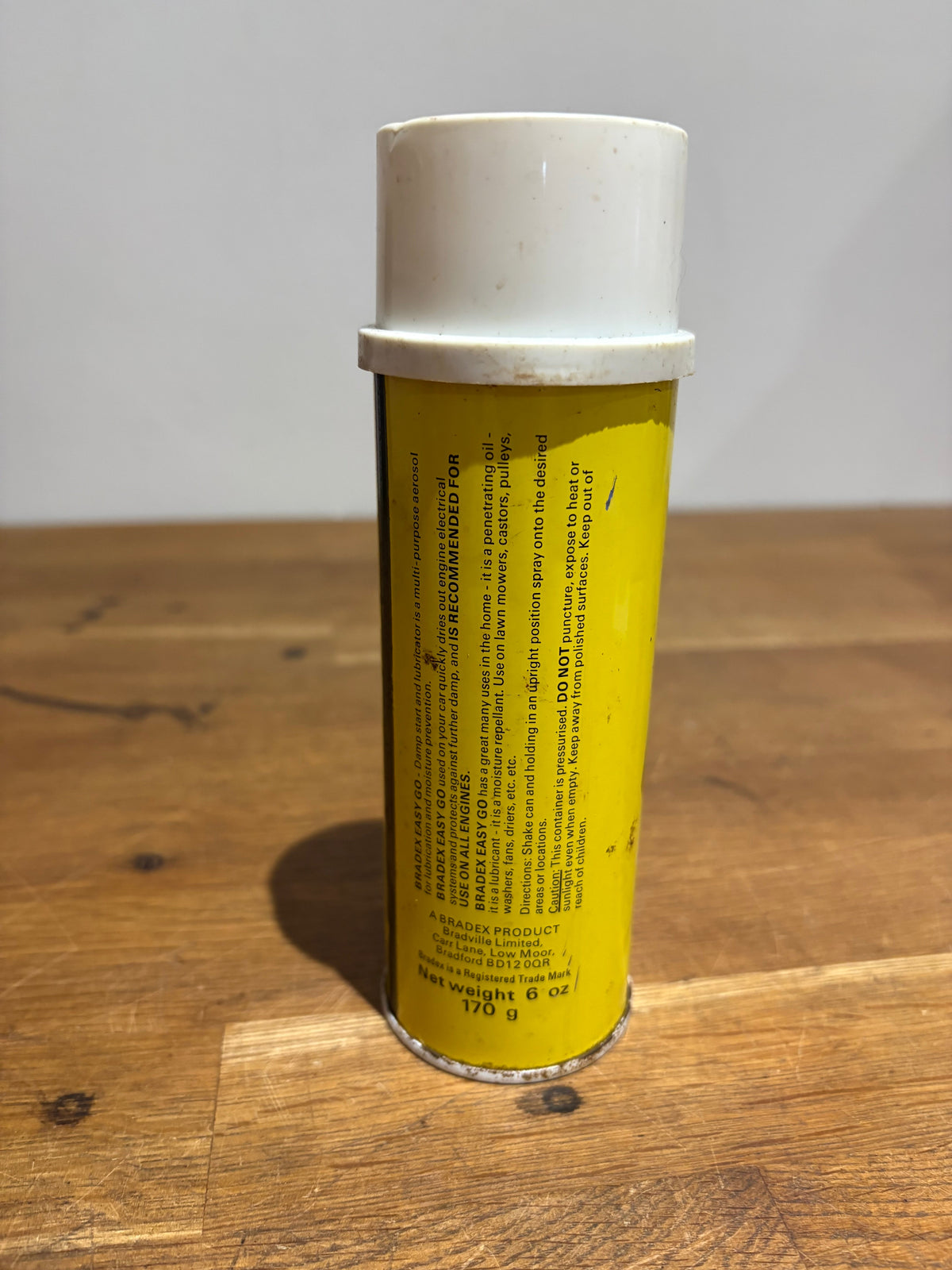 Vintage Bradex Easy Go Spray Can ,  6oz With Contents.