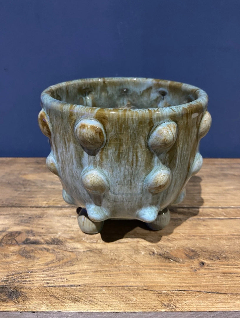 Decorative Ceramic Plant Pot , Bobble Design