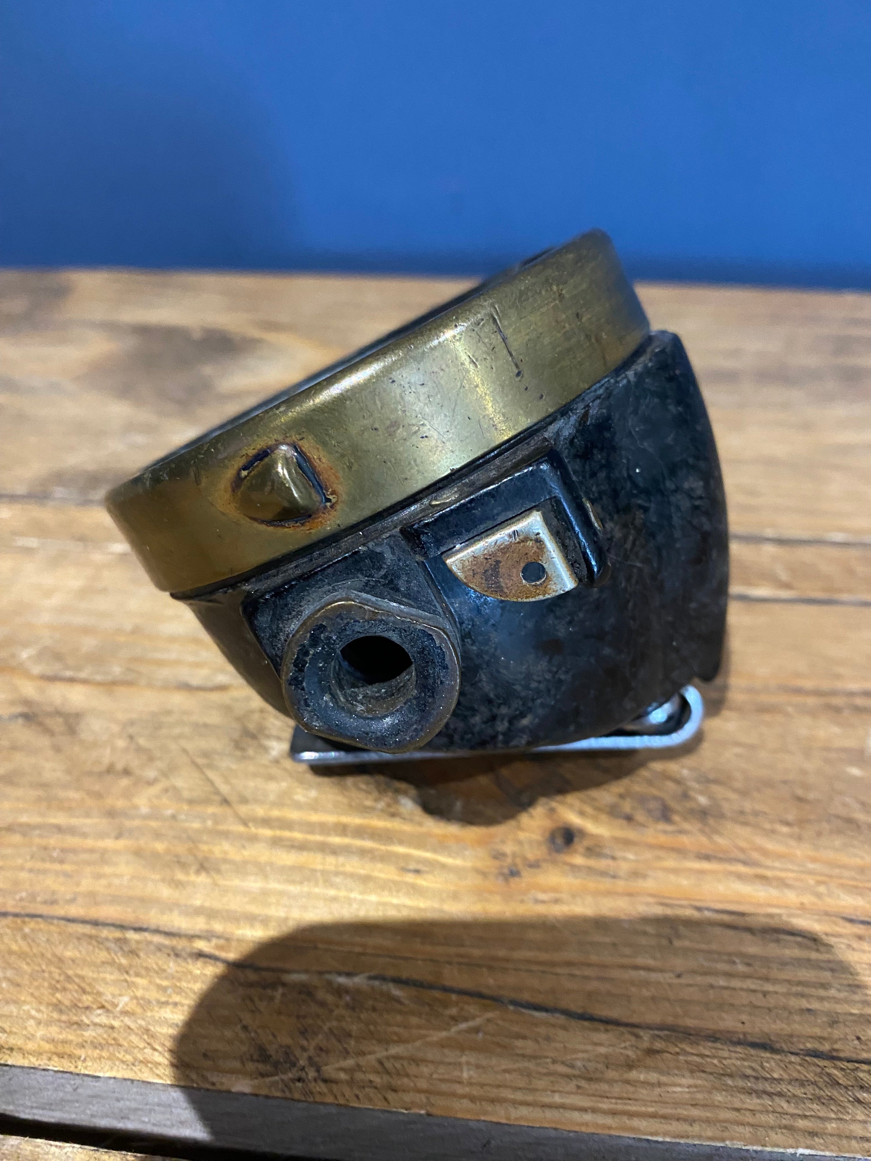 Vintage Oldham Wheat Electric Lamp, Denton , Manchester, Miners Lamp