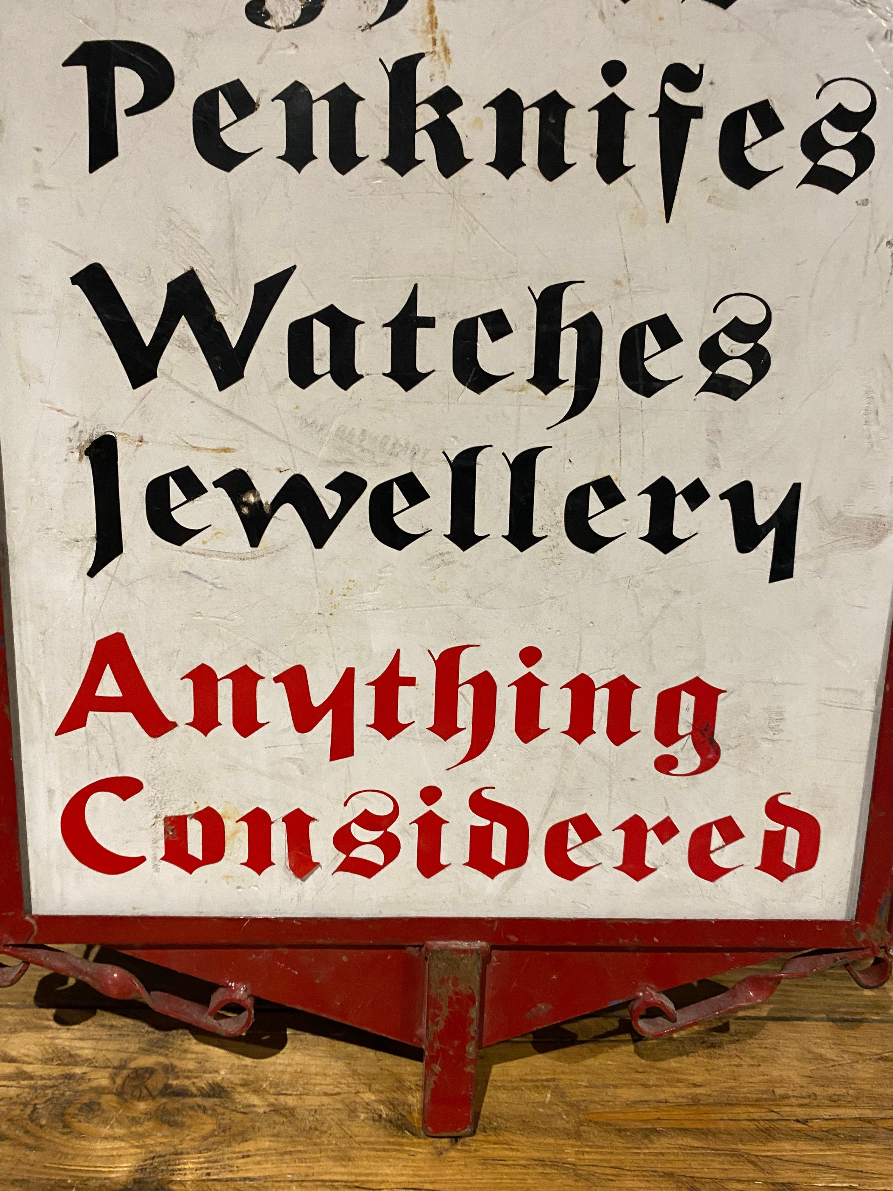 Vintage advertising sign / shop sign