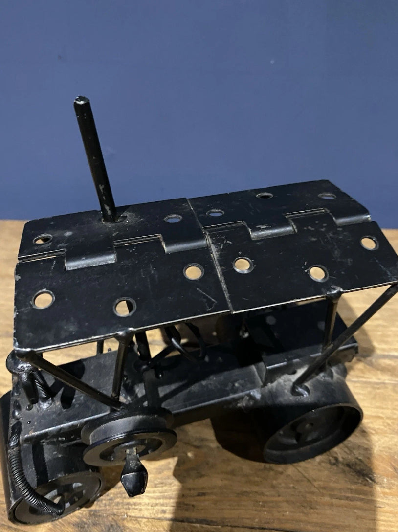 Scratch Built Out Of Old Hinges And Metal , Steam Engine