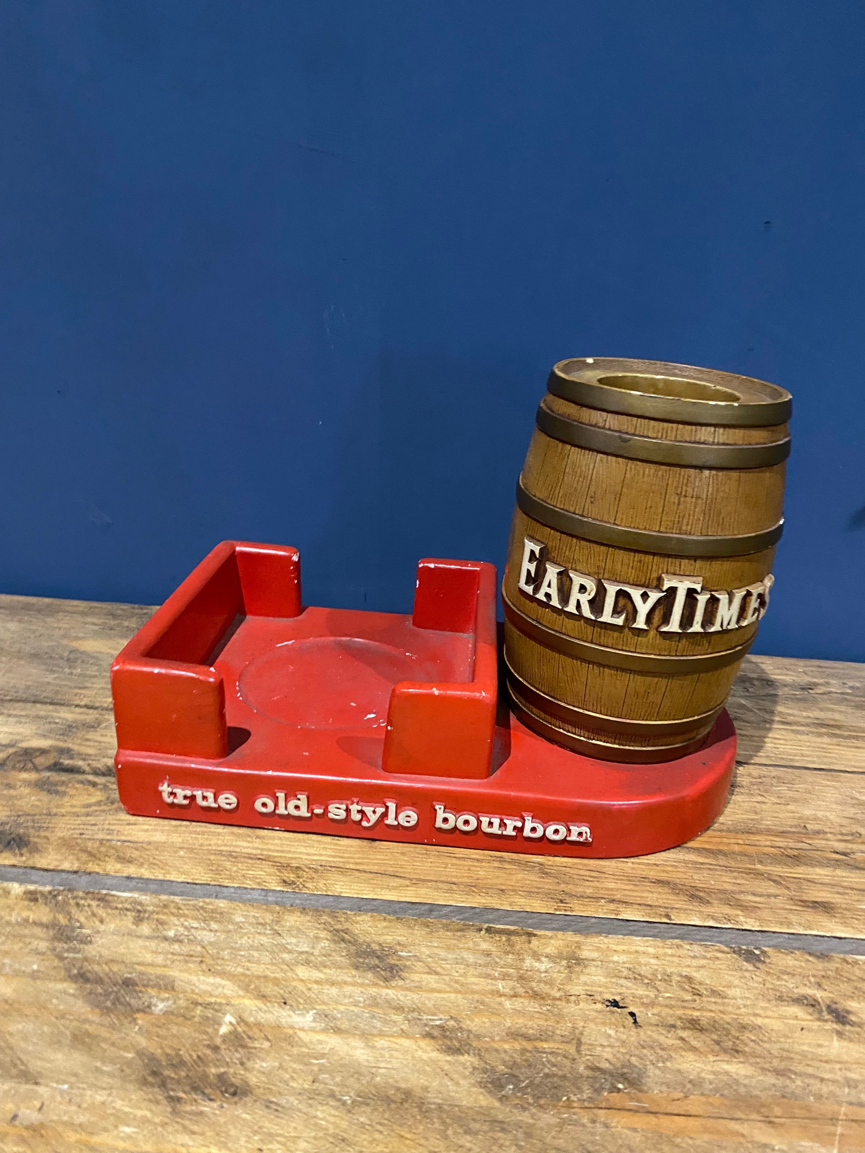 Vintage Early Times Advertising Item , Bottle Or Condiment/ Napkin Holder