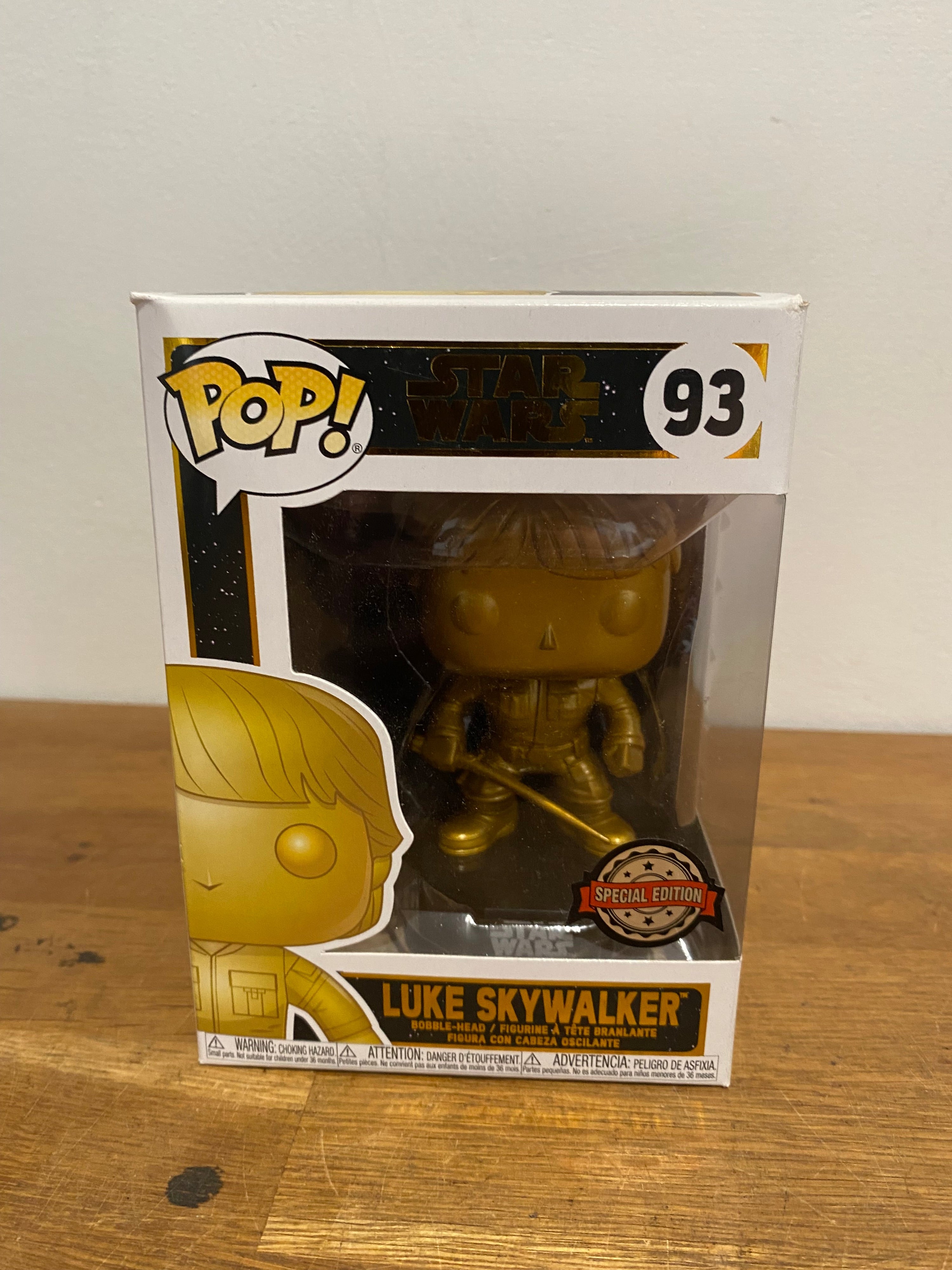 Funko Pop Star Wars Special Edition Luke Skywalker #93 Bobble Head