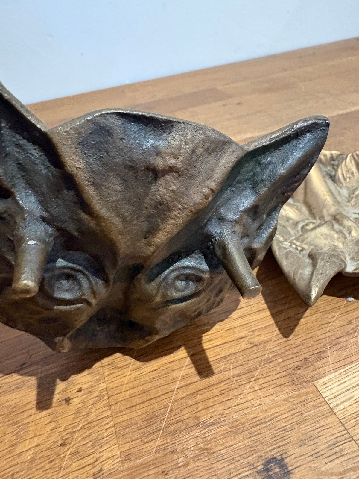 Pair Of Vintage Brass Fox Trinket/coin Dishes