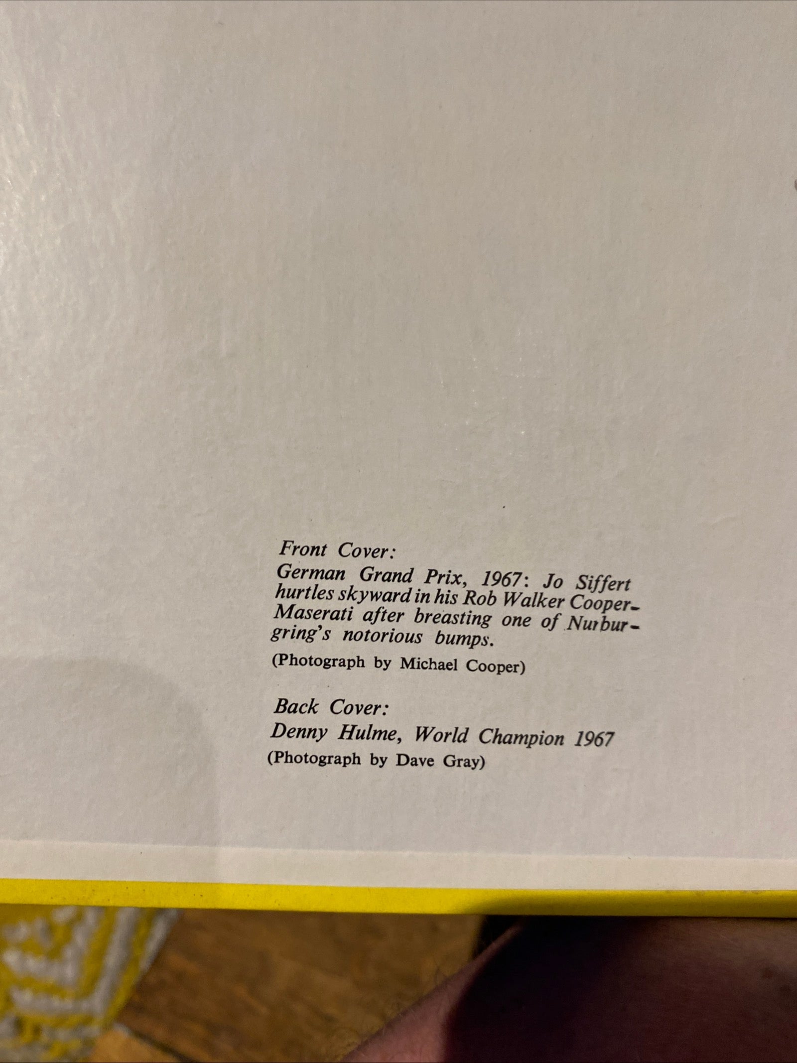 Motor Racing Year Book 1967-8 , Motor Racing Magazine, HB