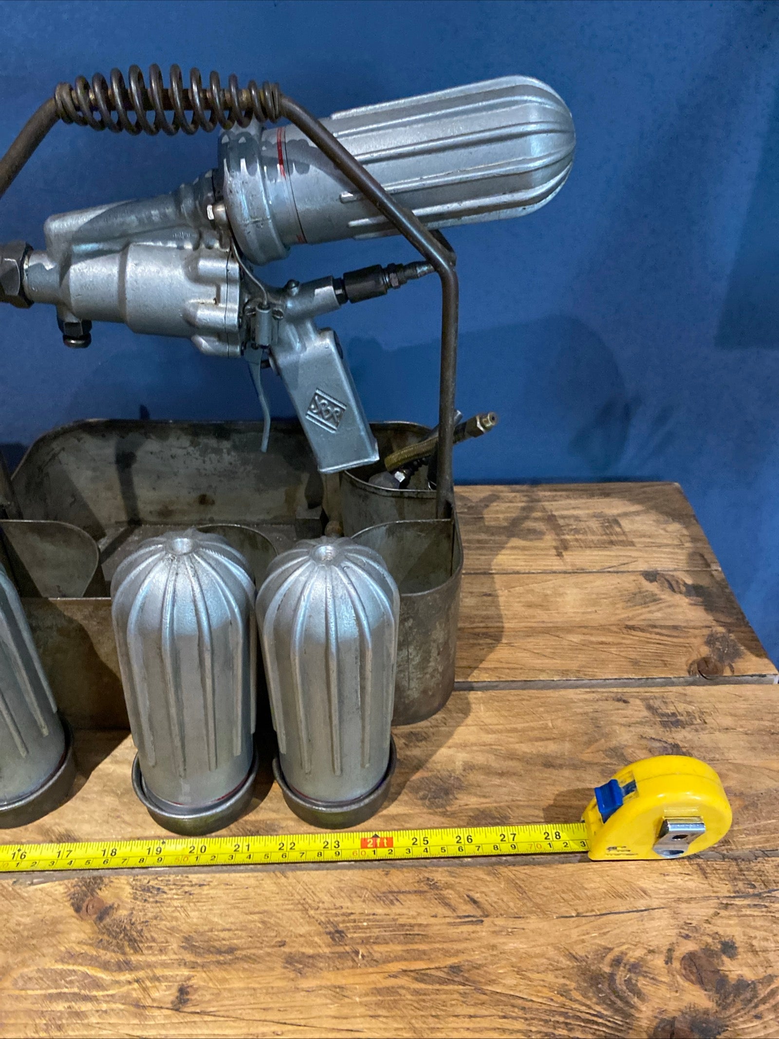 Vintage Castrol F2639 Grease Gun , With Carry Case And Spares , RARE