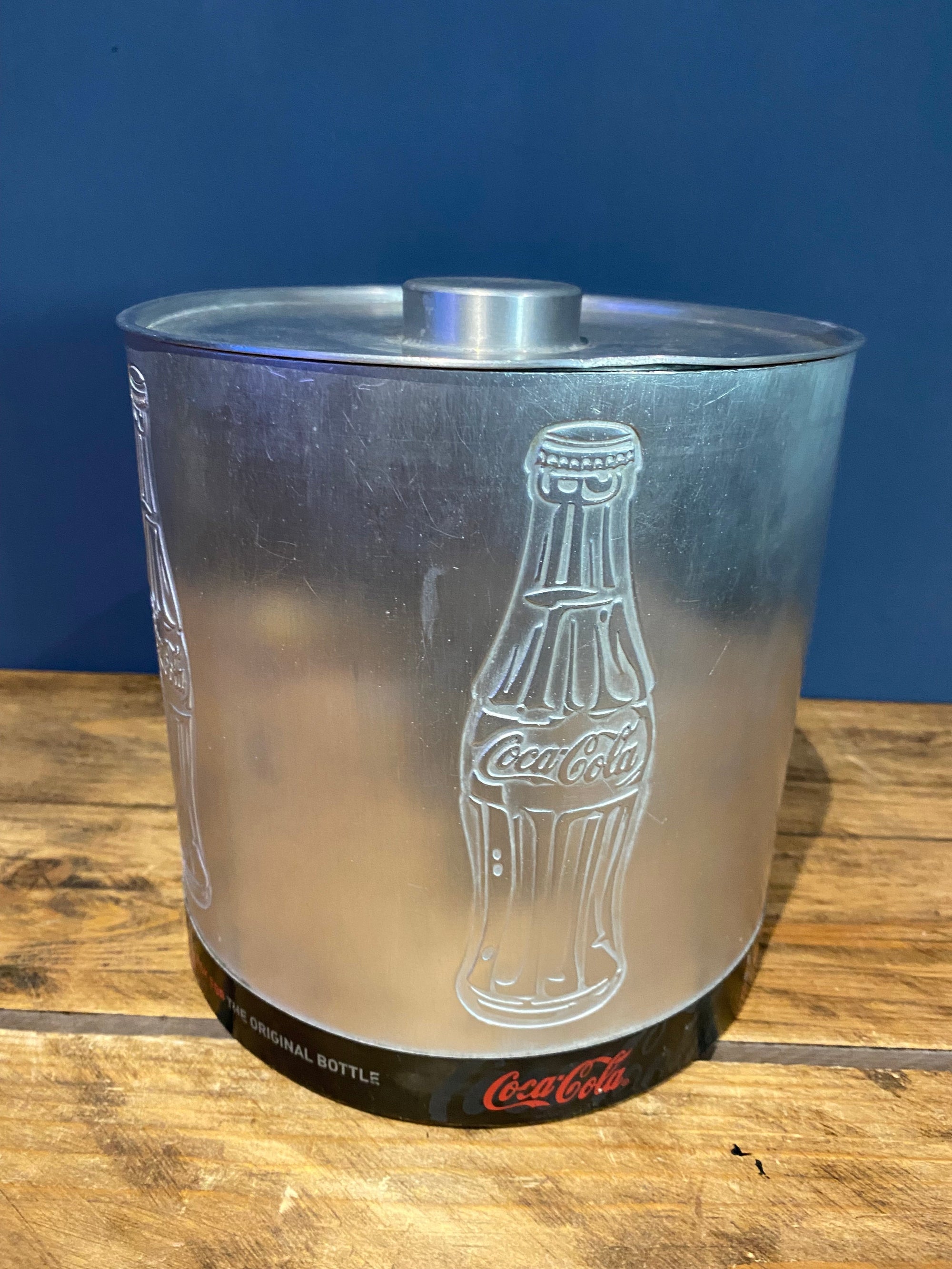 Vintage Alloy Coca Cola Ice Bucket
