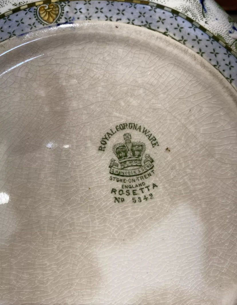 Royal Corona Ware , Rosetta Bowl/ Fruit Bowl available at Wilson Fox Antiques