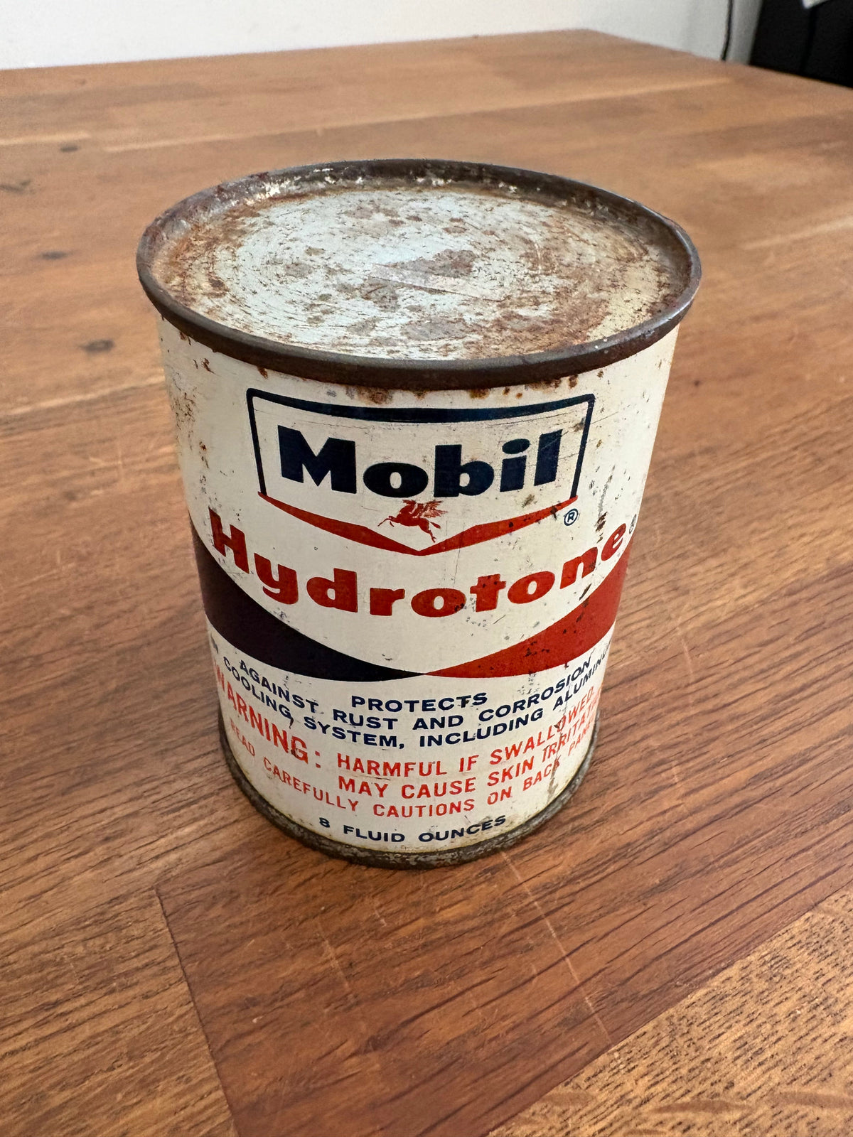 Vintage Mobil Hydrotone Can , Sealed , For Display Only , 8 Fl Oz