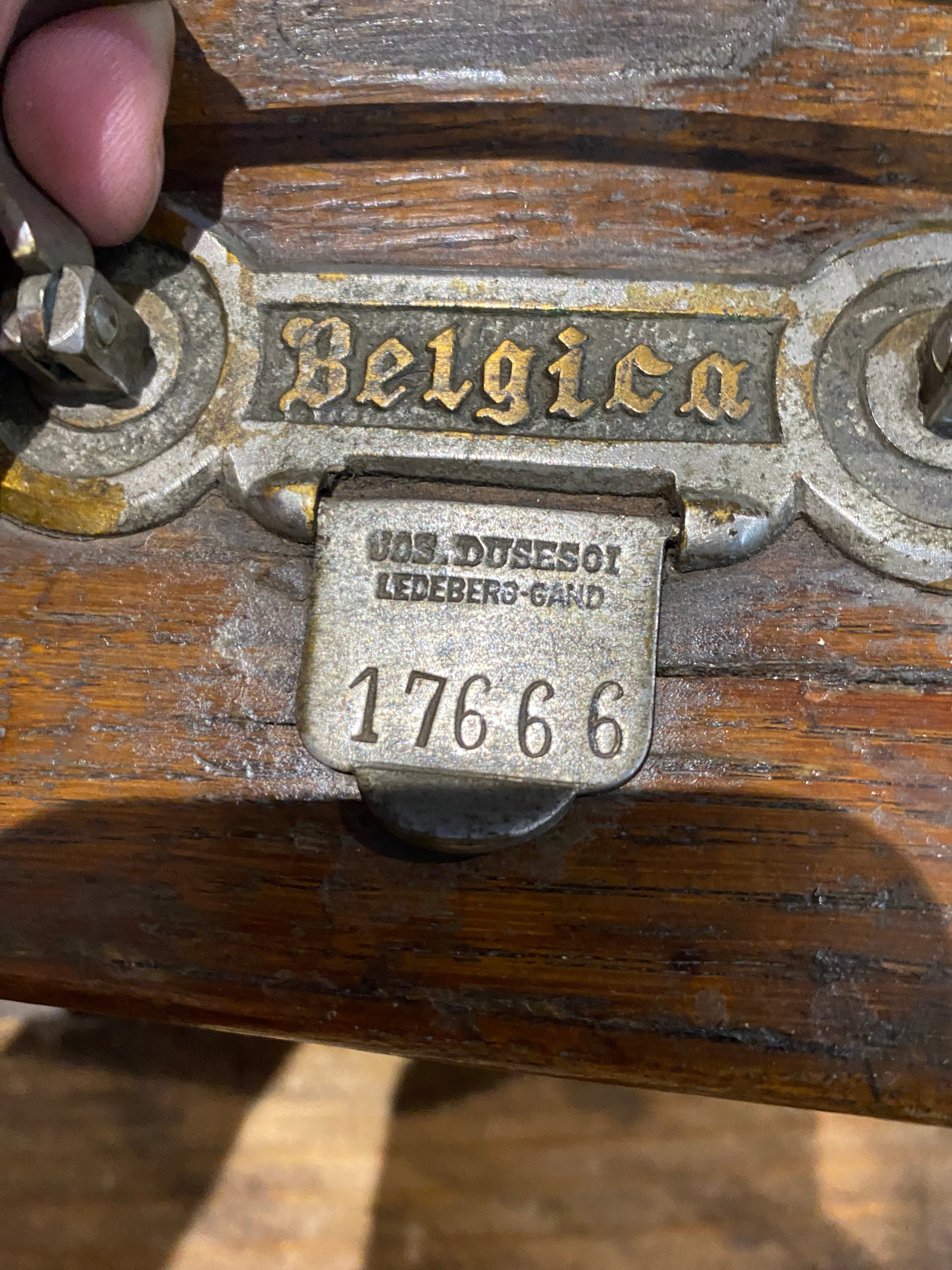 Antique Belgica Pigeon Racing Clock