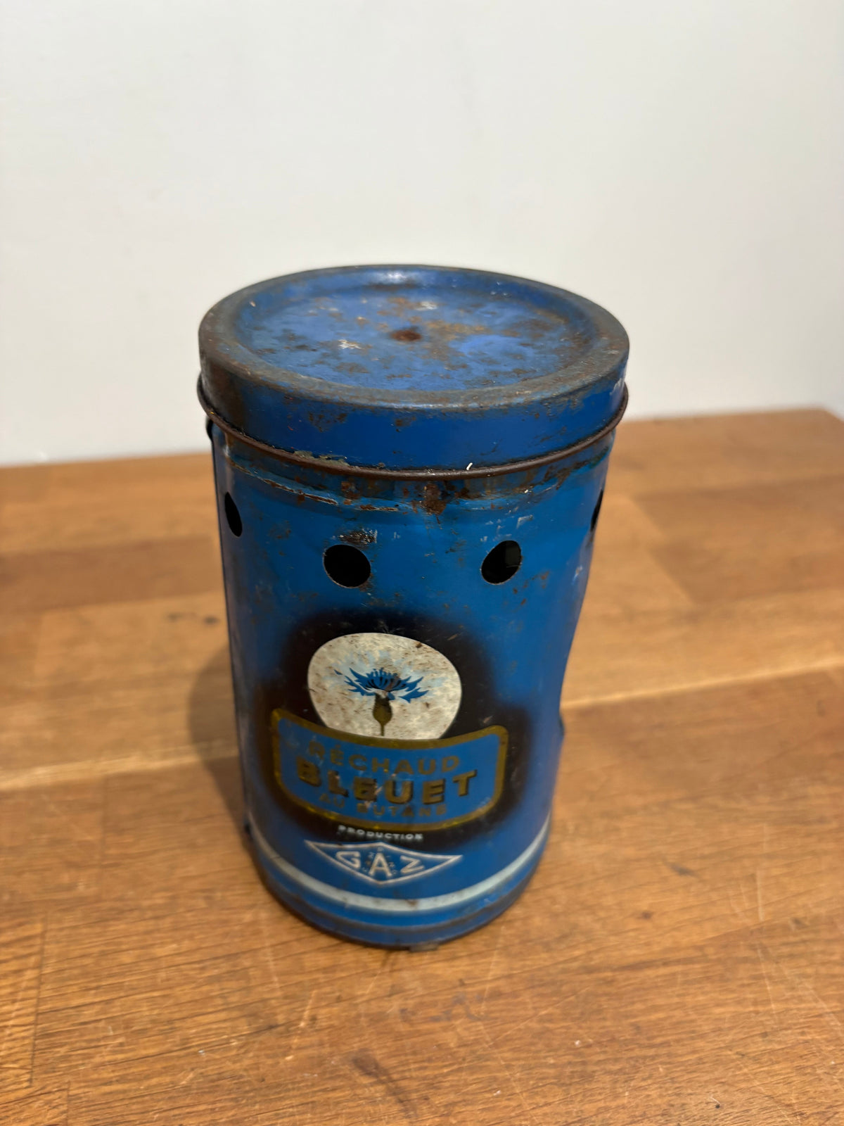 Vintage Rechaud Bleuet Camp Stove , Sold As Seen / Non Working/ Untested