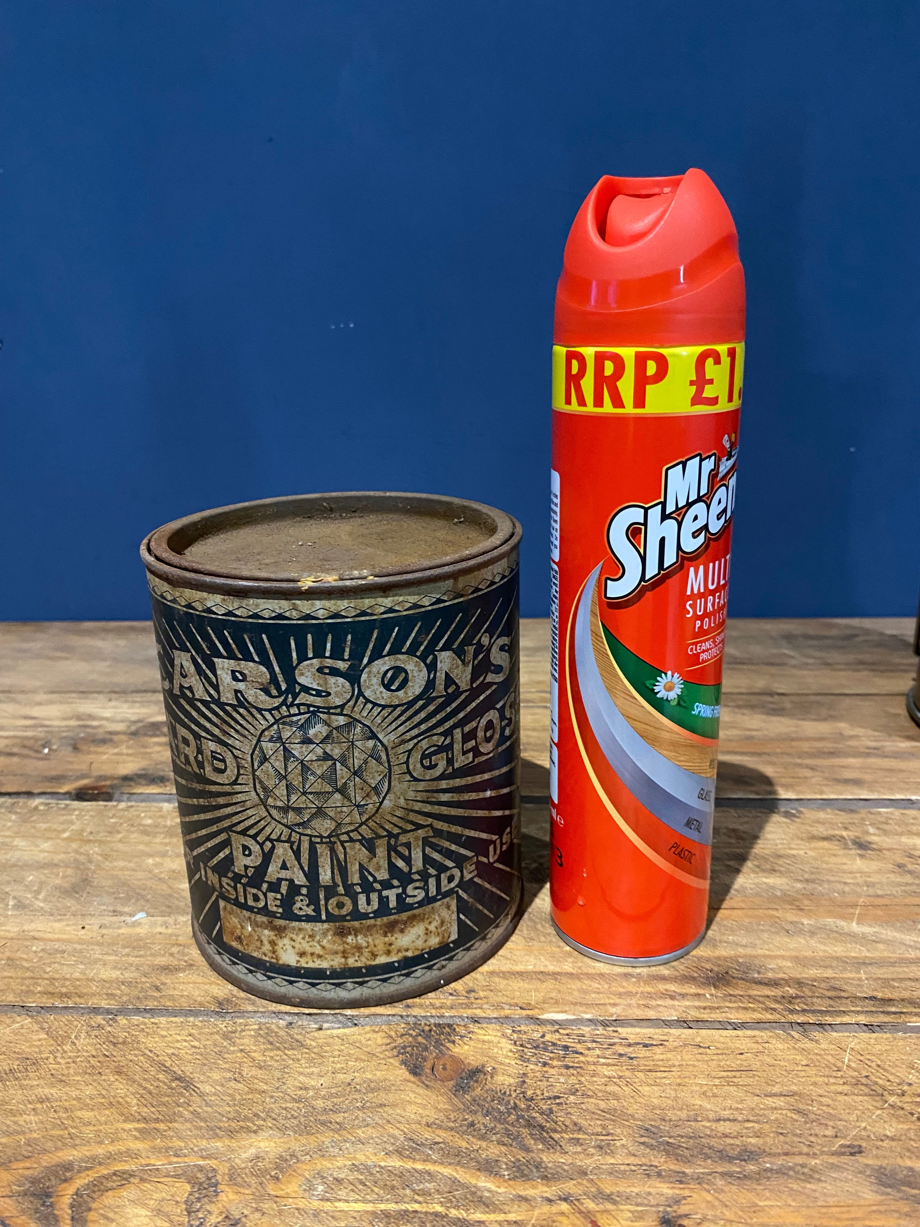 Antique / Vintage. Rare Carson’s Paint Tin , Full , As Found Condition