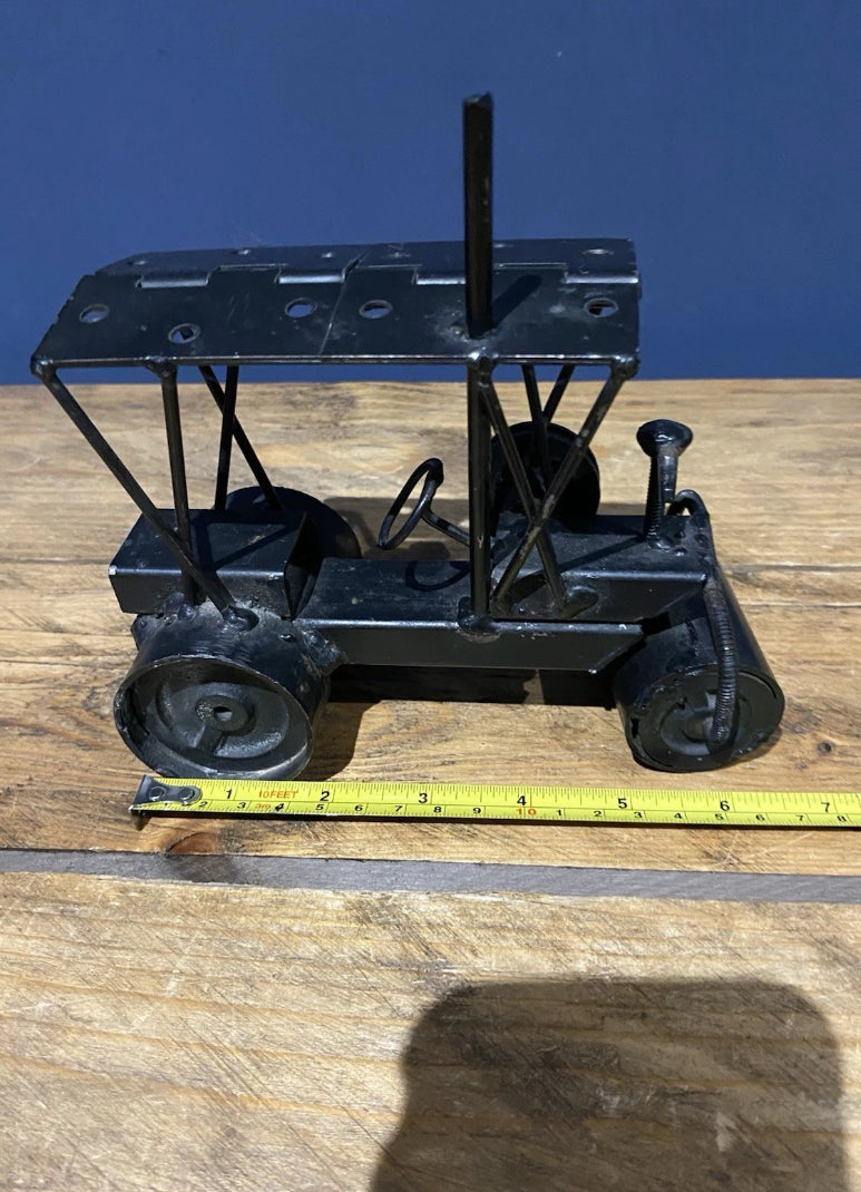 Scratch Built Out Of Old Hinges And Metal , Steam Engine
