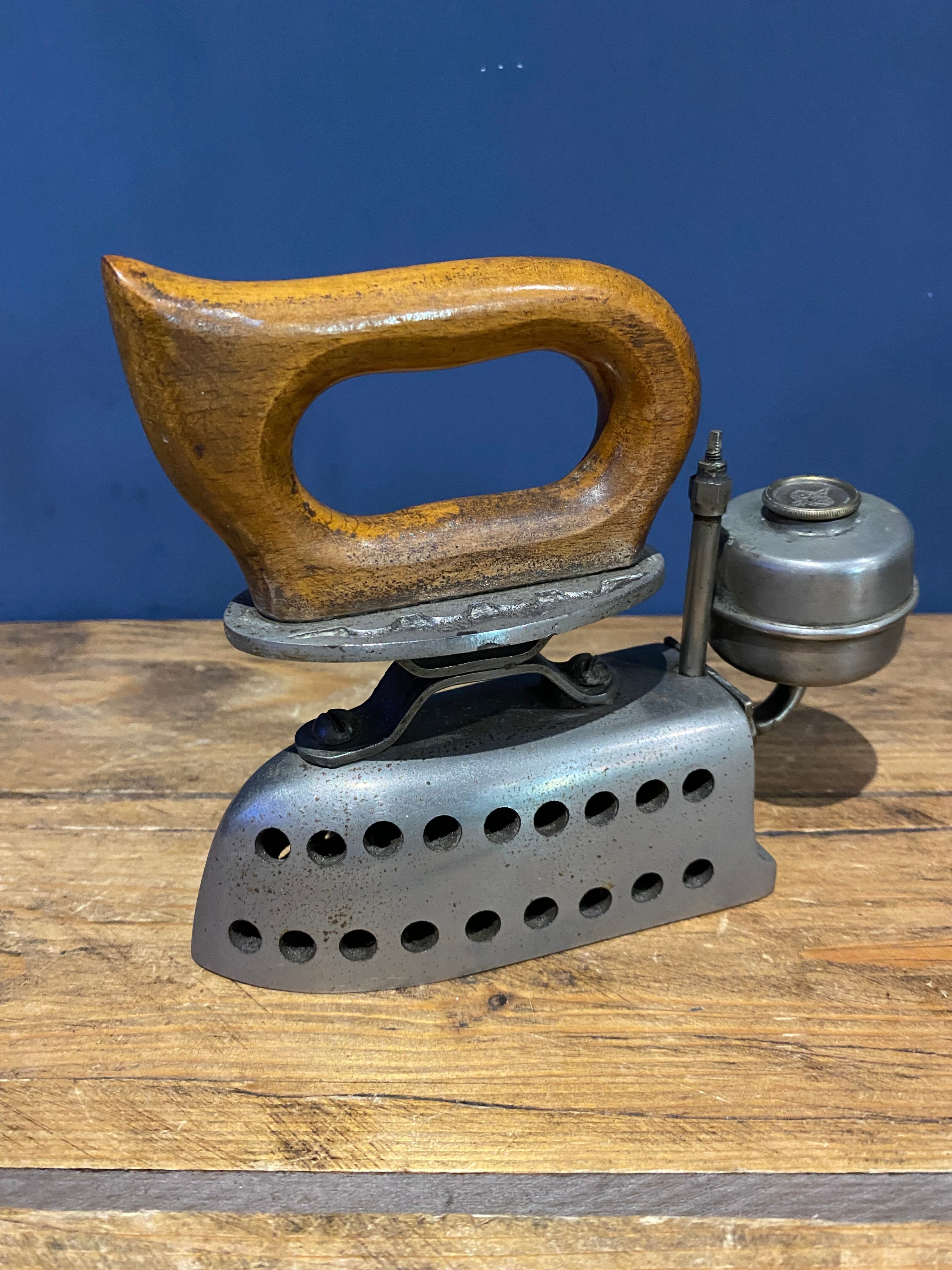 Antique C K Spirit Iron Fuel Flat Iron Vintage Paraffin Alcohol Iron Complete
