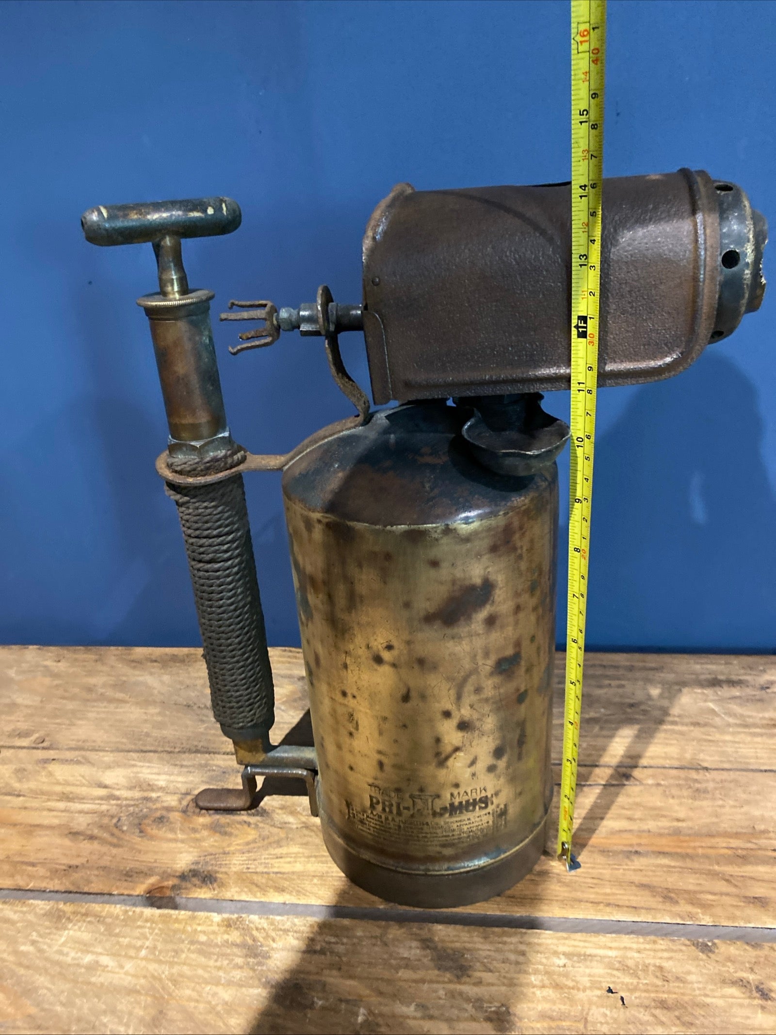 Vintage Primus No 607 Blow Torch , Spares Or Repairs.