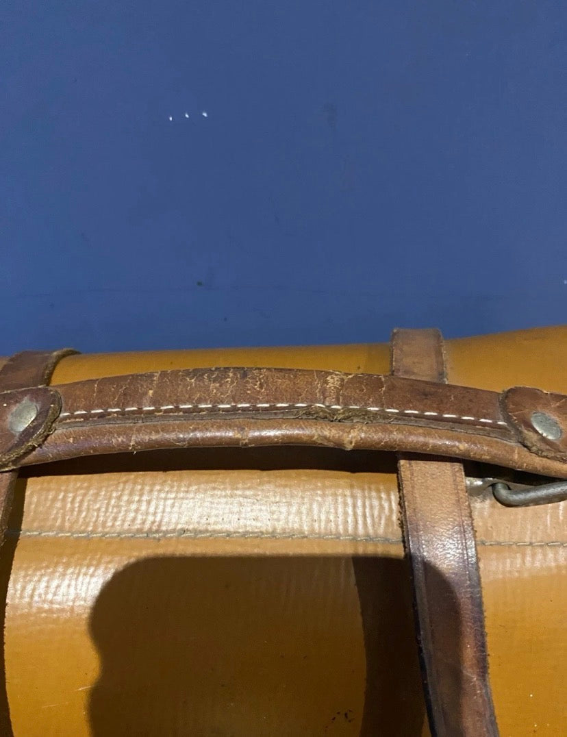 Pair Of Vintage Lawn Bowls Plus Bag , No3 Bias, 4 7/8.