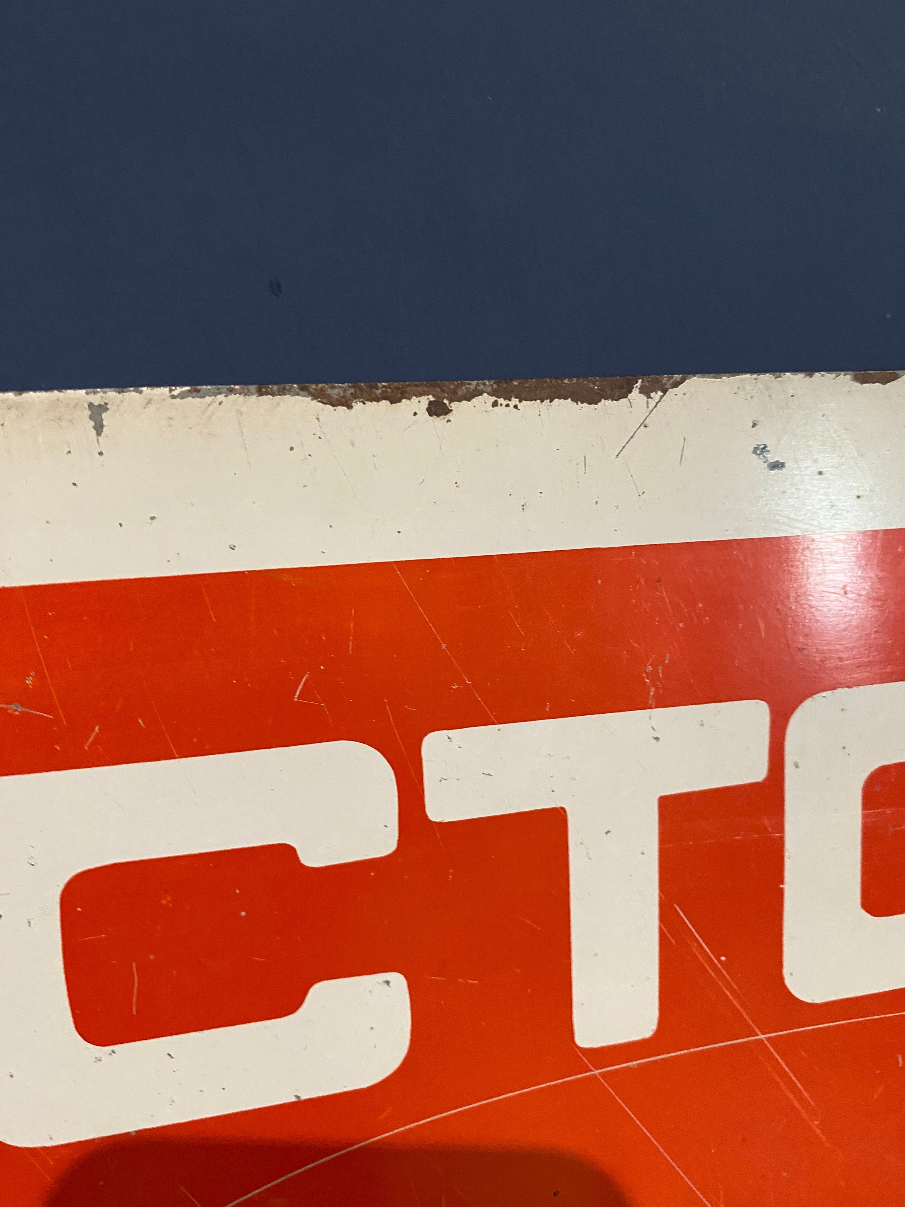 Large LTS Protection Metal Sign , Advertising Sign, Petroliana, Vintage