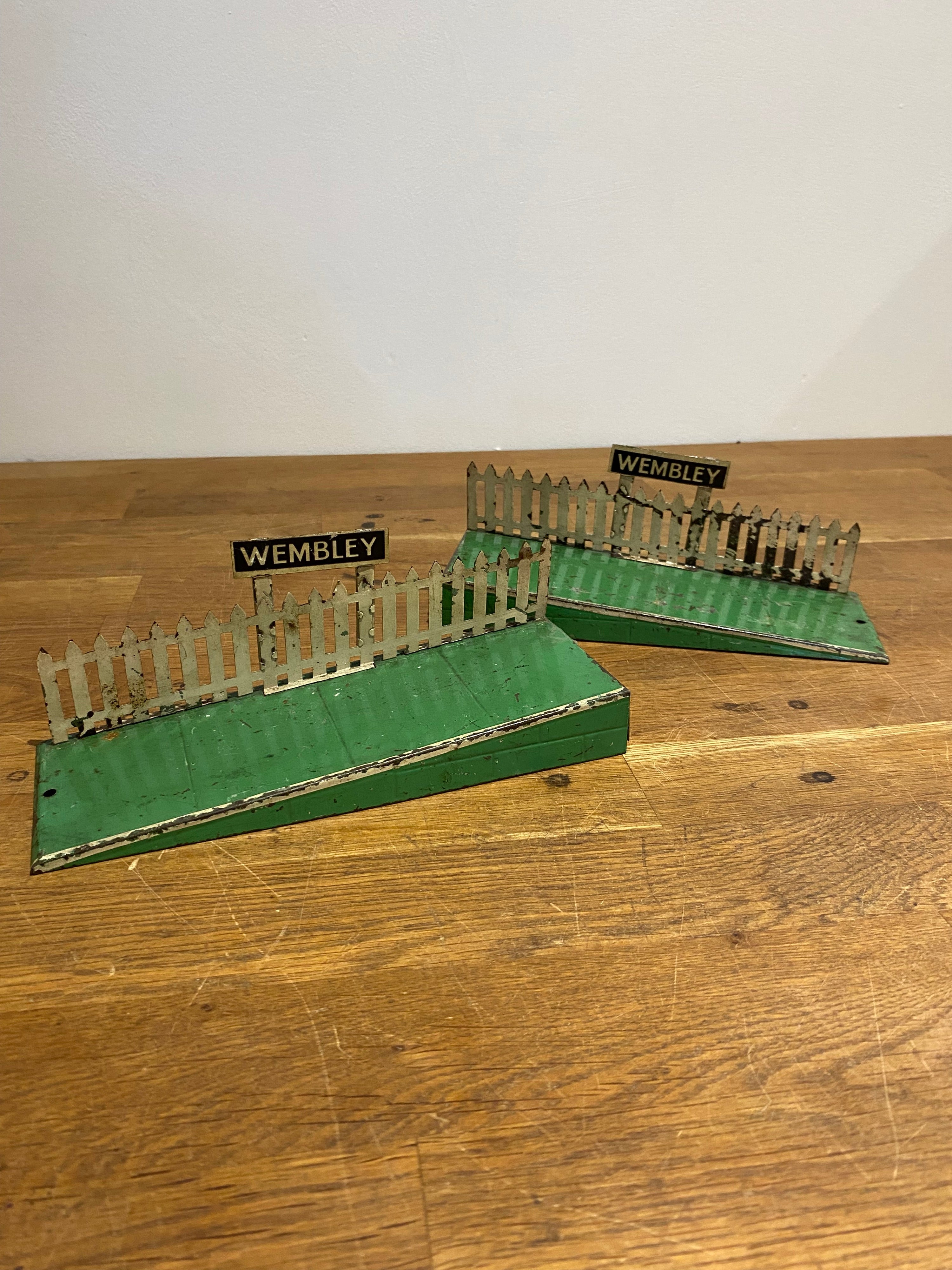 Vintage 1930’s Hornby O Gauge Wembley Platform Ramps , Tinplate