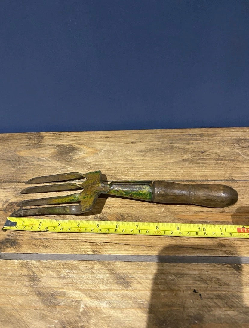 Vintage Hand Garden Fork , Hand Tool