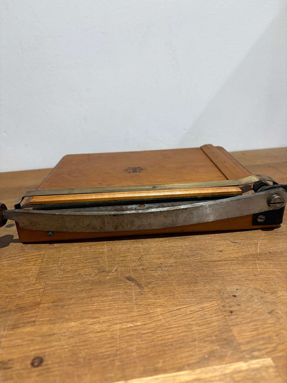 Vintage Jay-Nay Photograph/ Paper Guillotine , Paper Cutter.