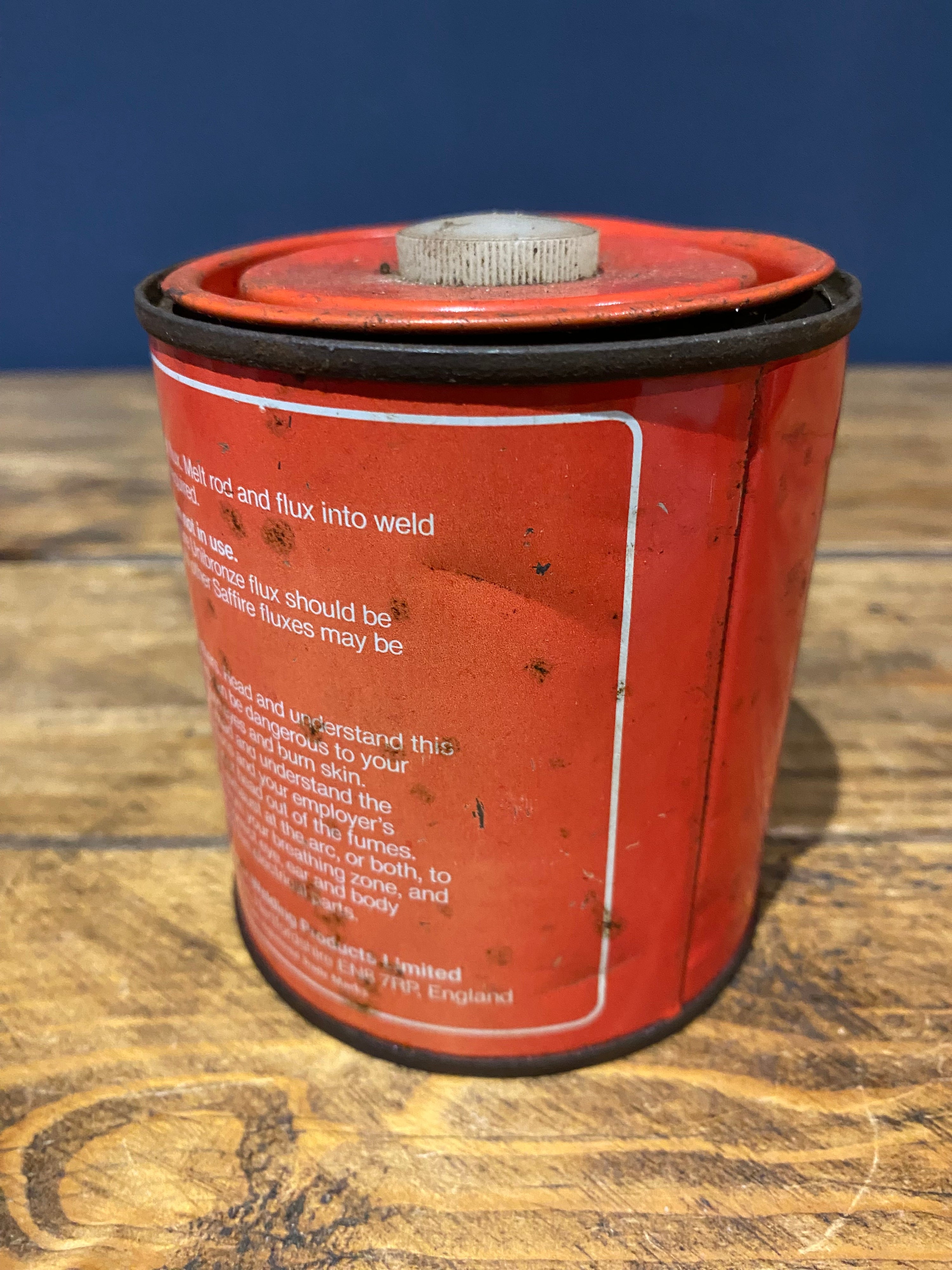 Vintage BOC Unibronze Flux Tin