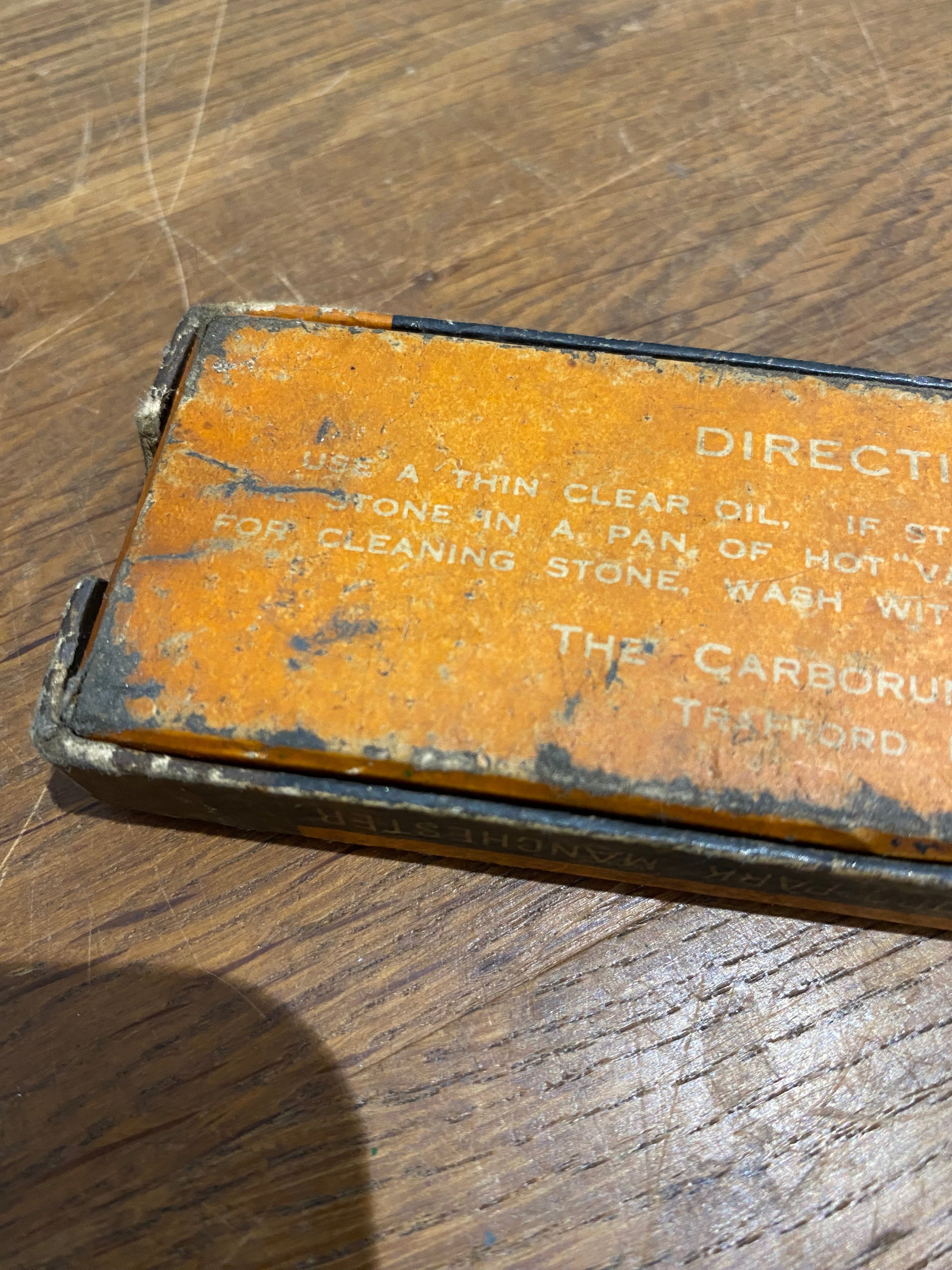 Vintage Carborundum Silicone Carbide Sharpening Stone