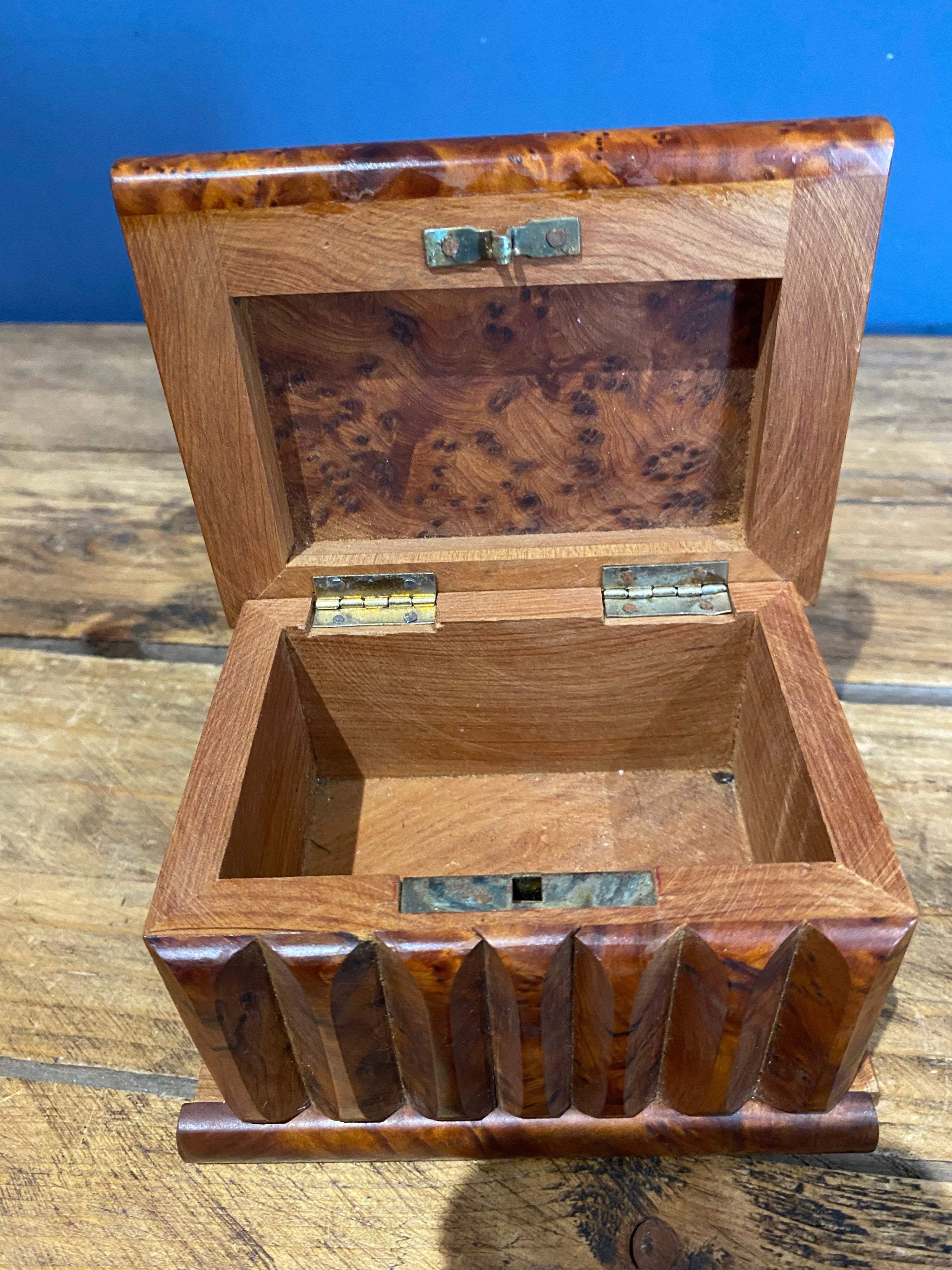 Decorative Small Wooden Box , Trinket Box , Jewellery Box