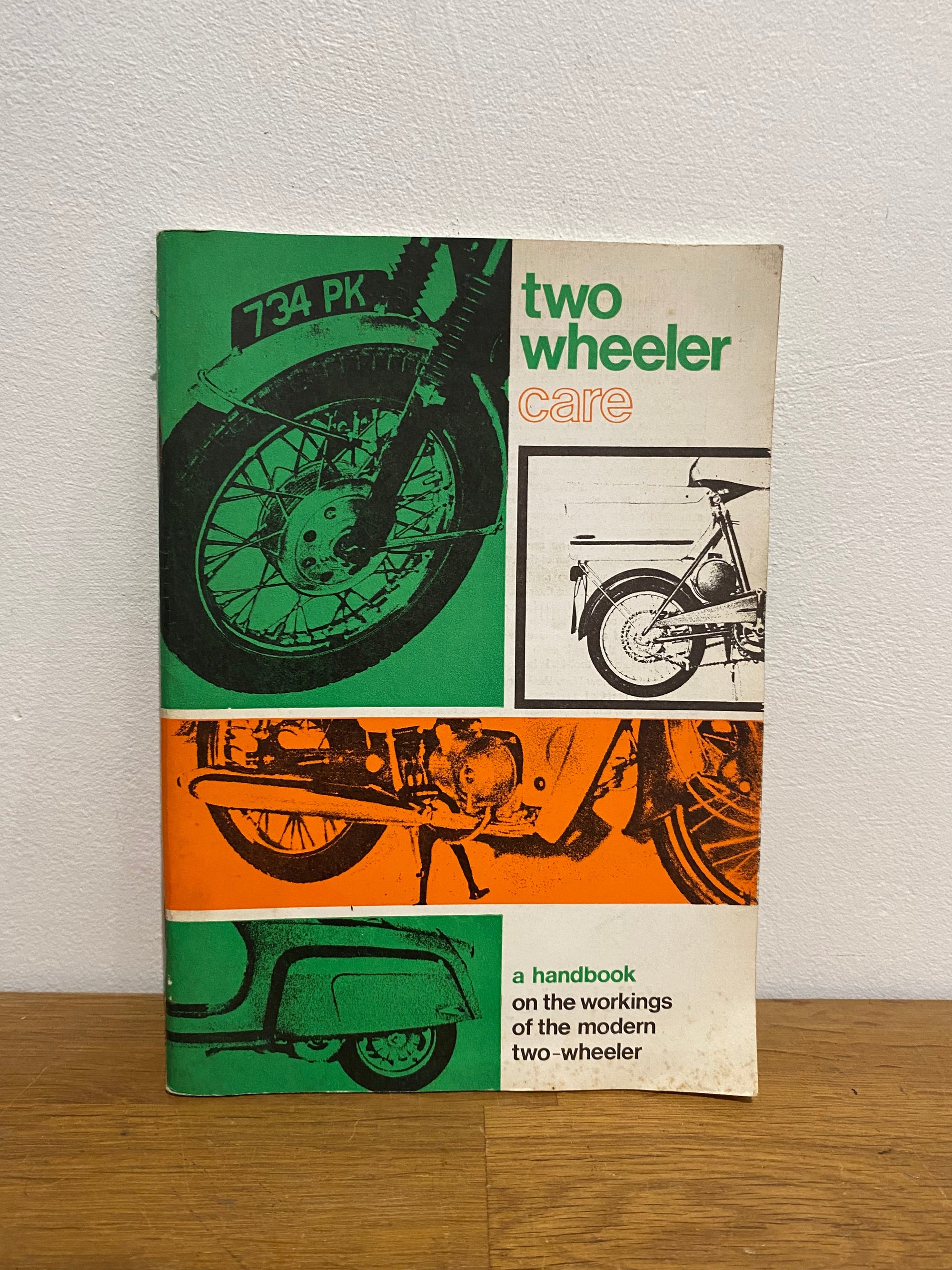 Vintage castrol two wheeler care handbook , paperback.