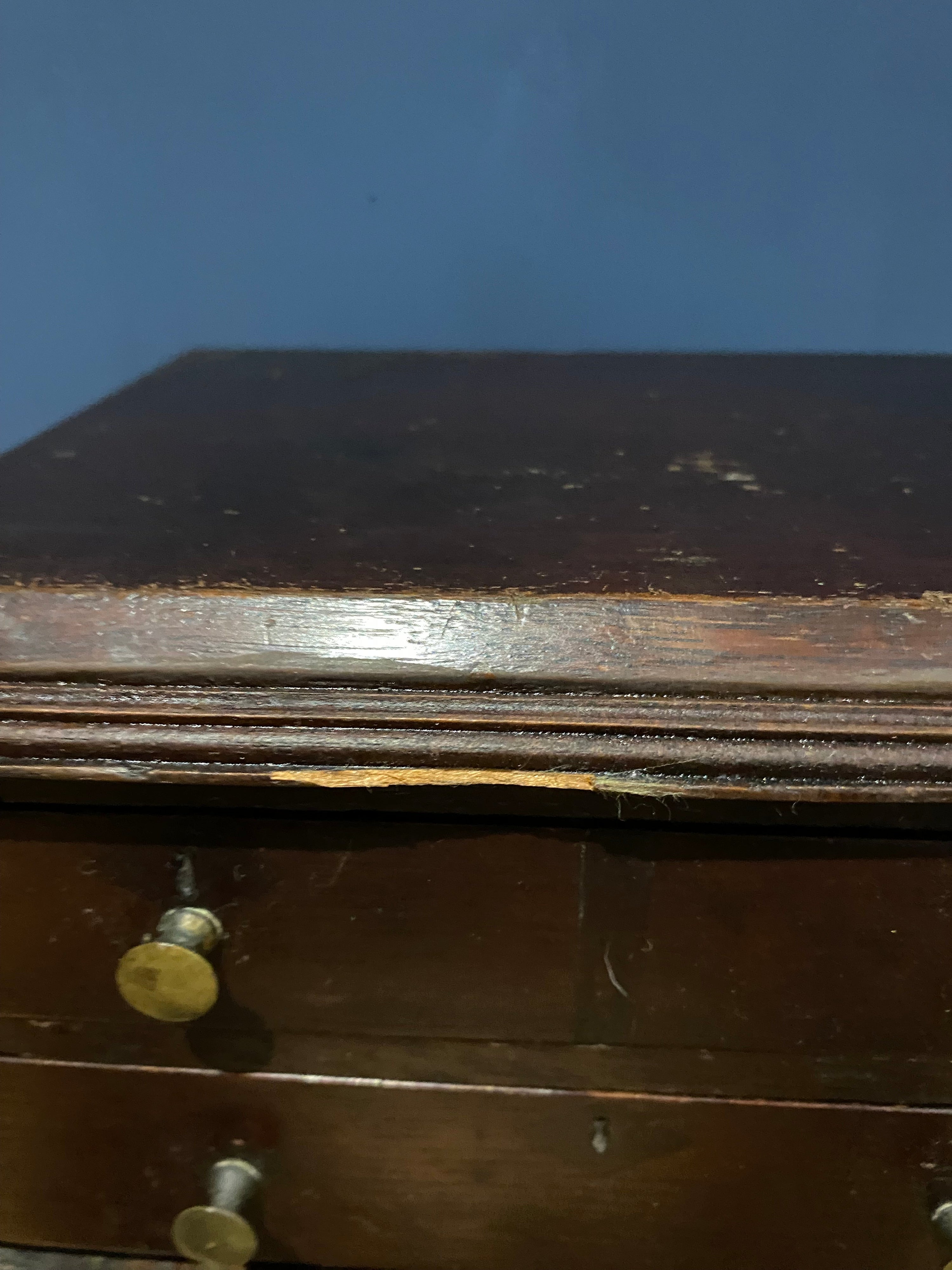 Antique Four Drawer Apprentice Piece/drawers Cabinet