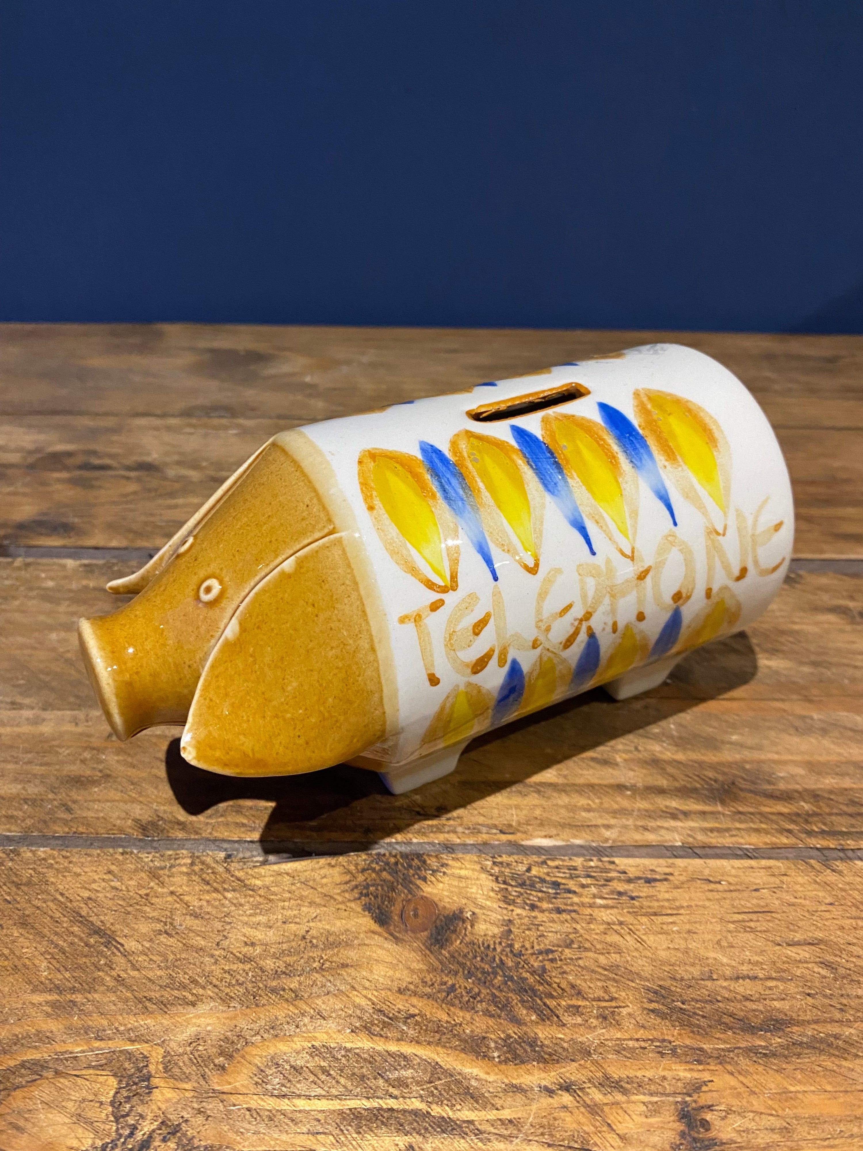 Vintage Telephone Money Box / Piggy Bank , Ceramic 70’s/80’s