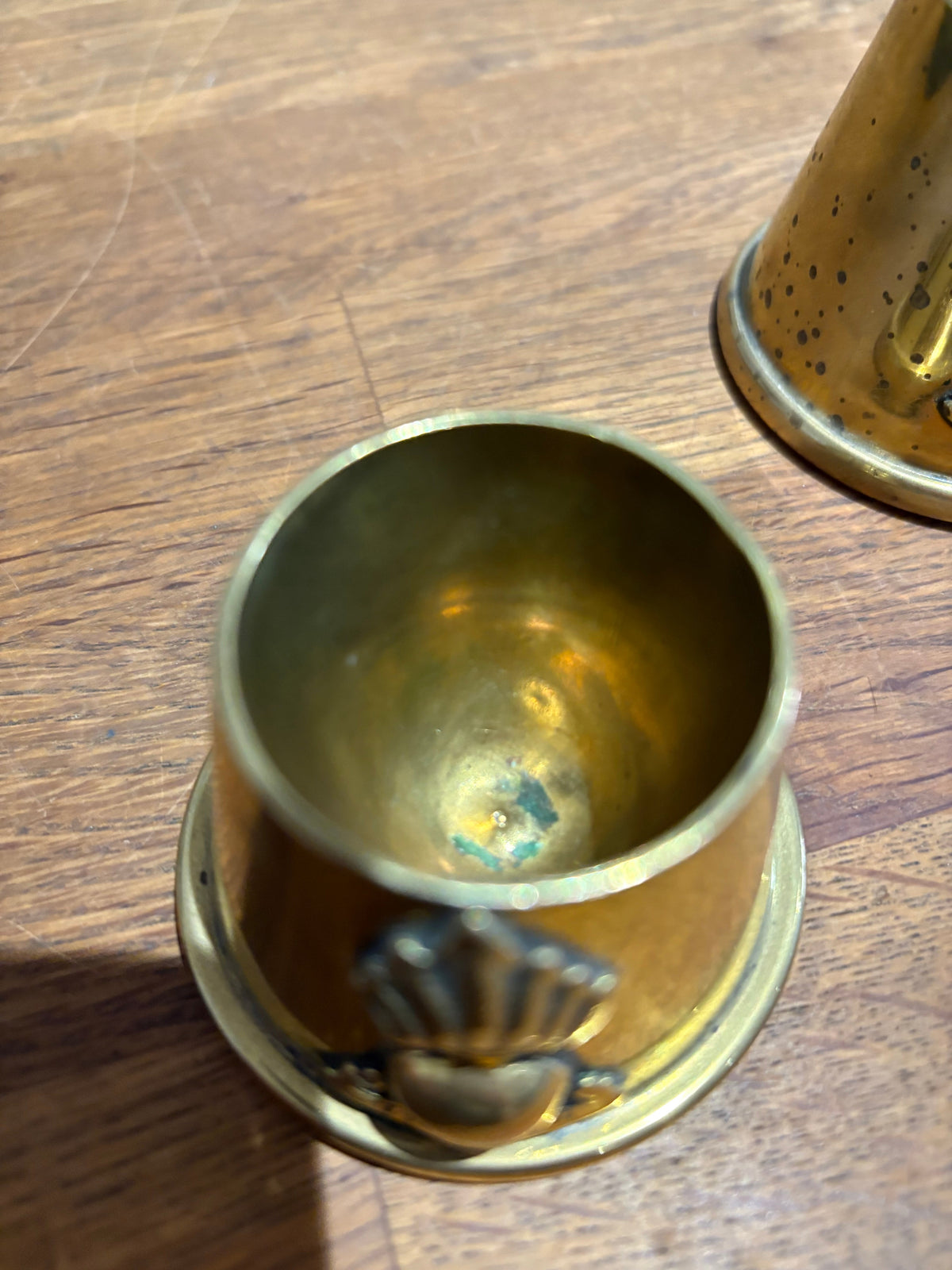 Vintage Pair Of Brass Royal Artillery ‘ubique’ Match Holders.