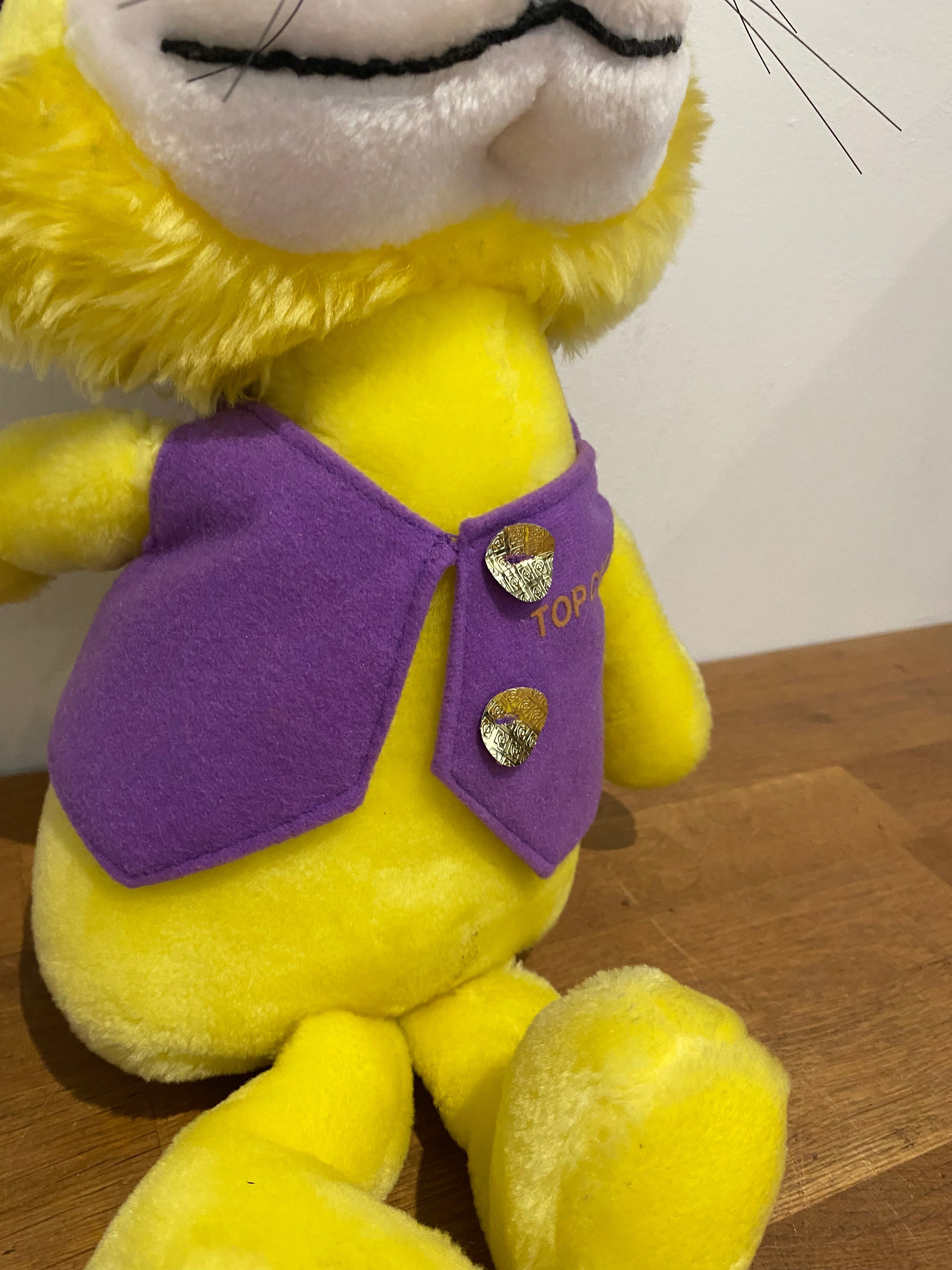 Vintage 1990 Top Cat Cuddly Toy , Hanna Barbera, Plush