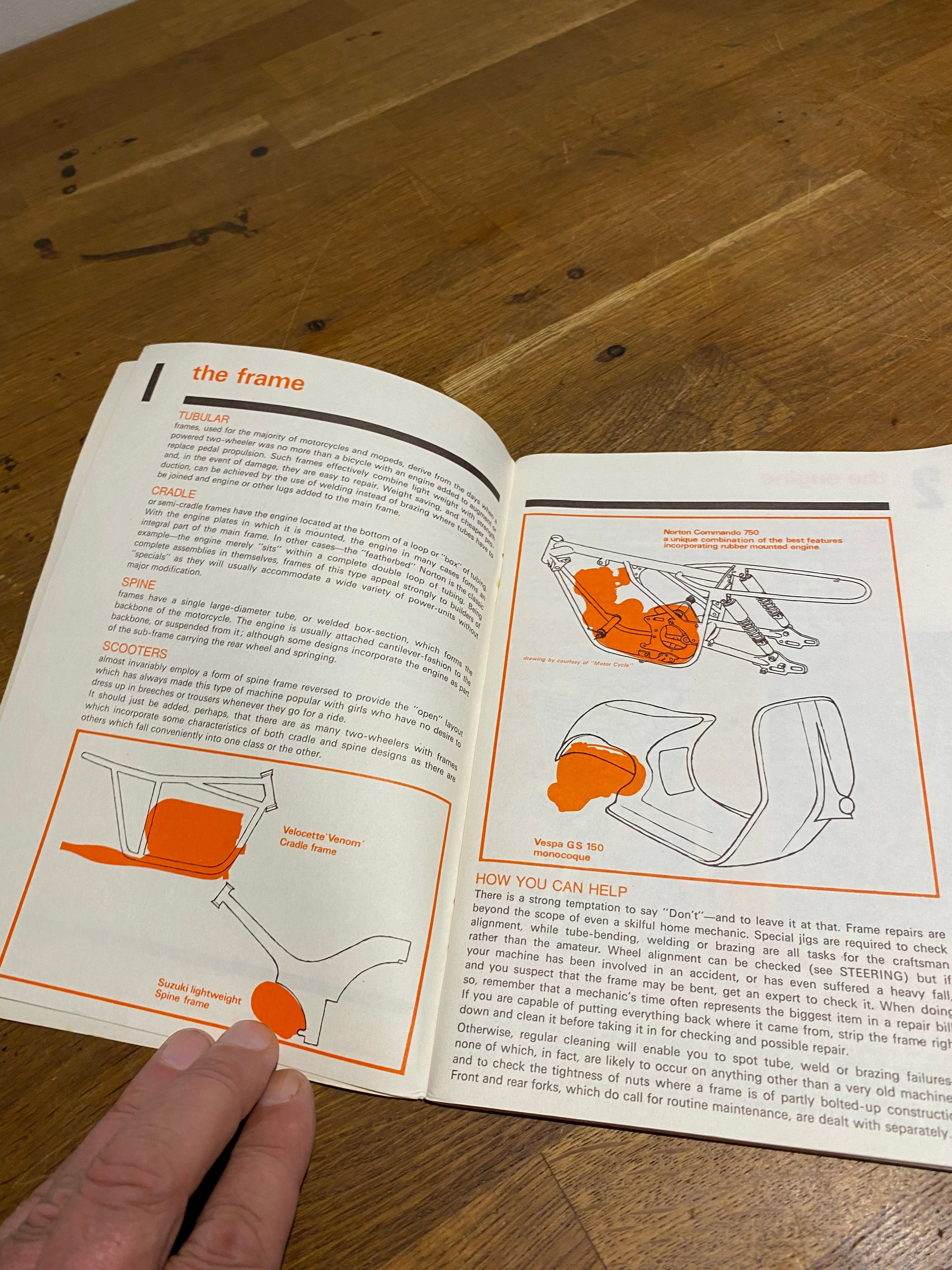 Vintage castrol two wheeler care handbook , paperback.