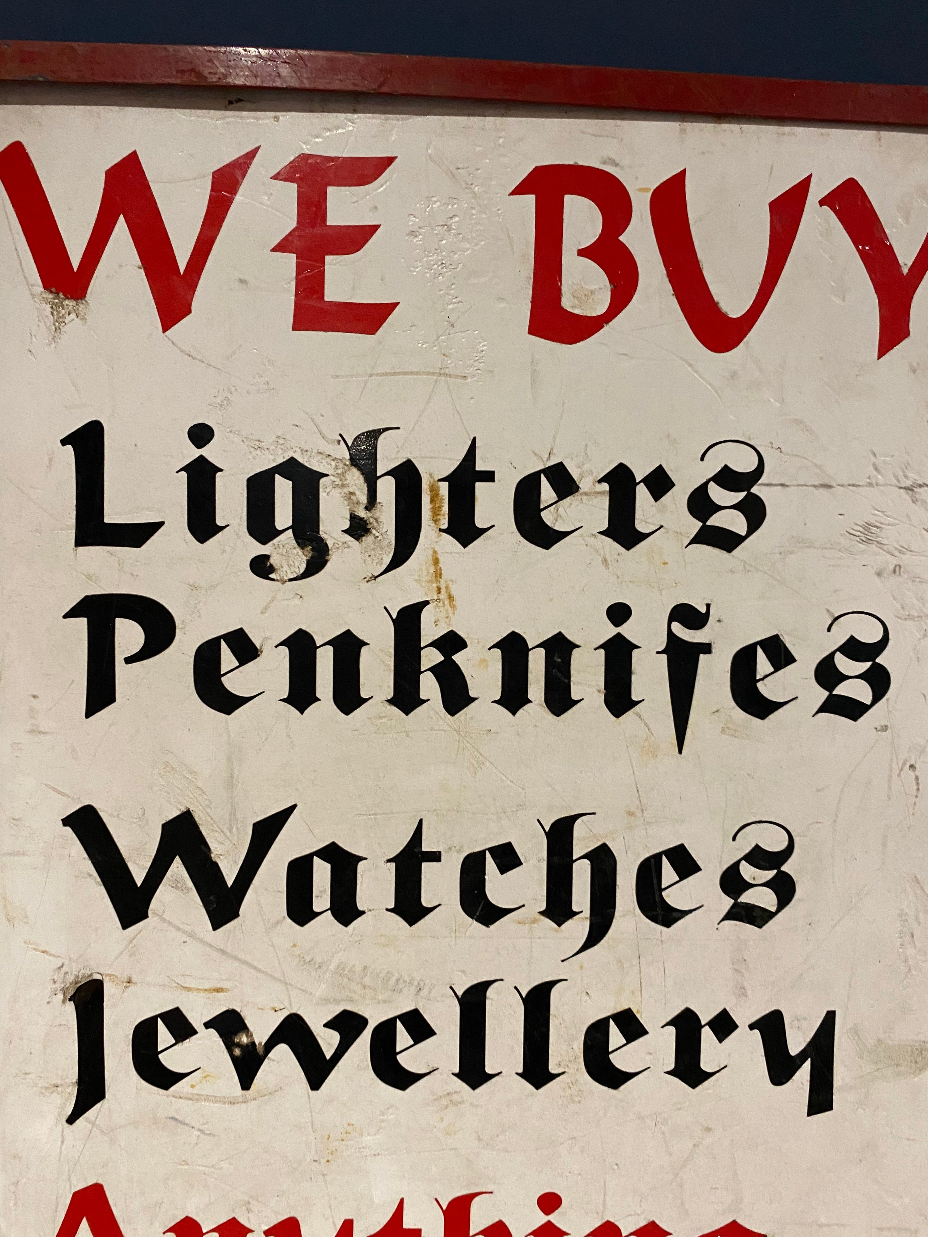 Vintage advertising sign / shop sign