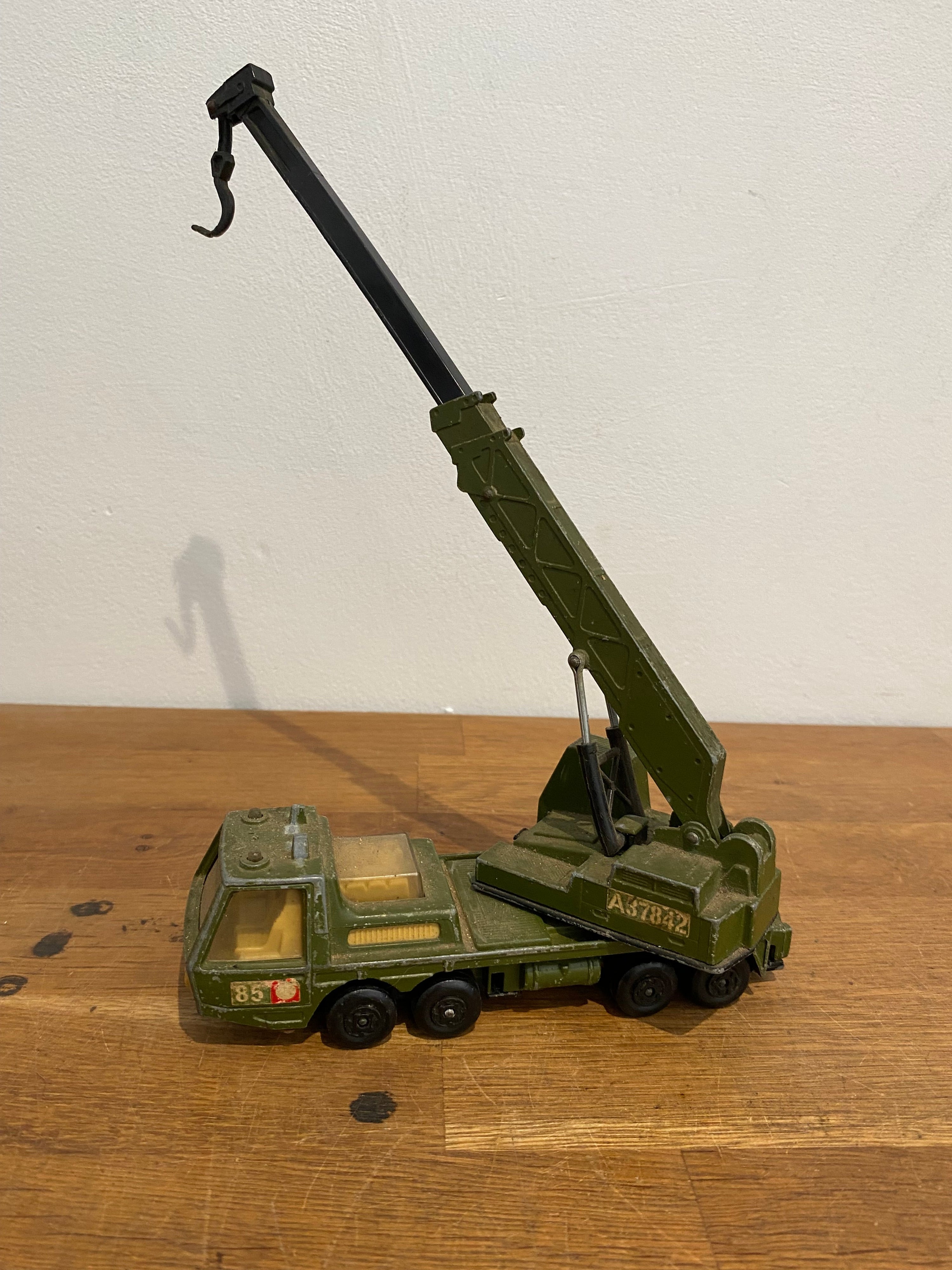 Matchbox Superkings K-12 Hercules Mobile Crane Military, 1974