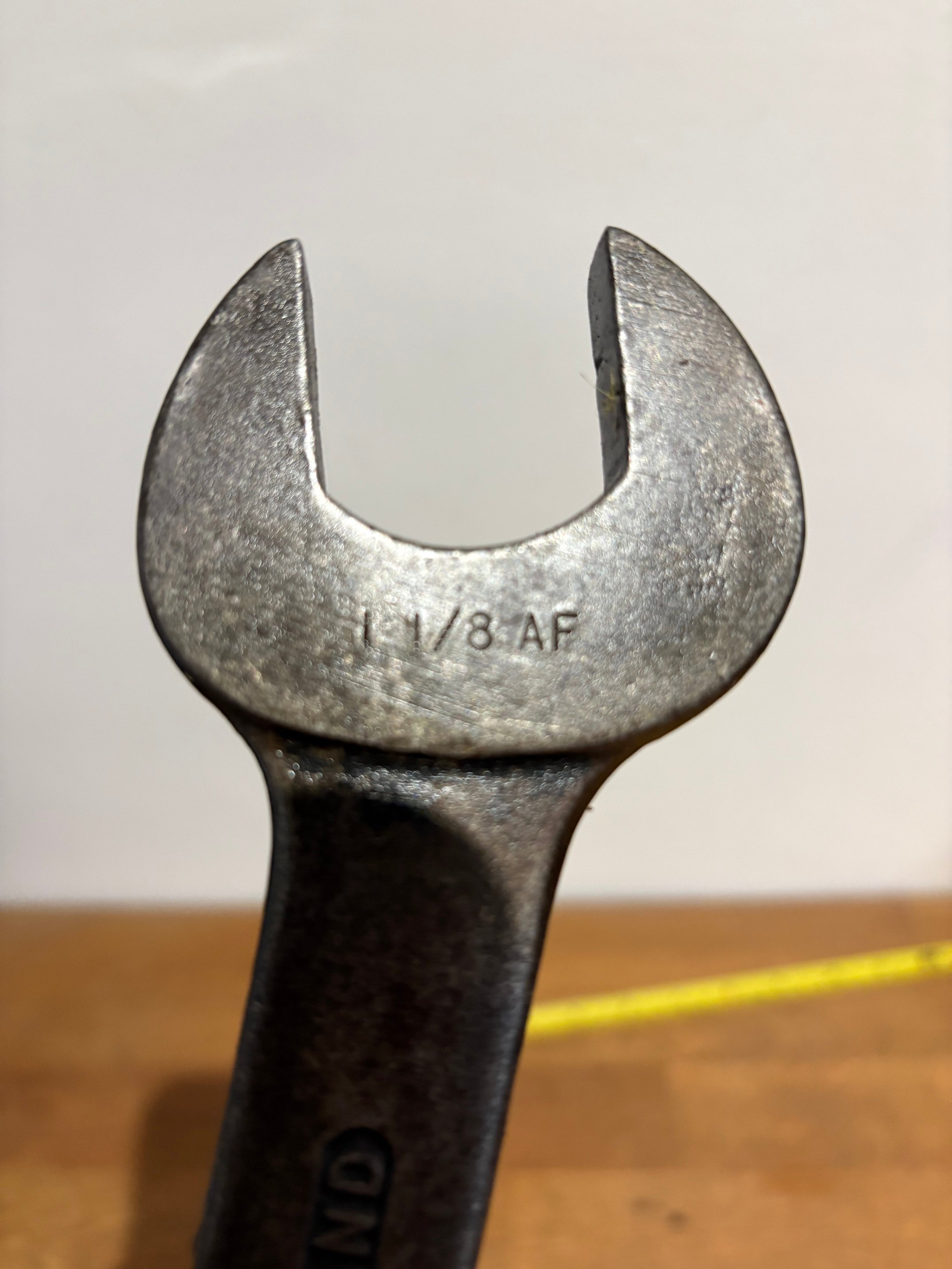 Vintage Snail Brand Chrome Alloy Steel 9 Spanner. 94af / 112af. Open Ended