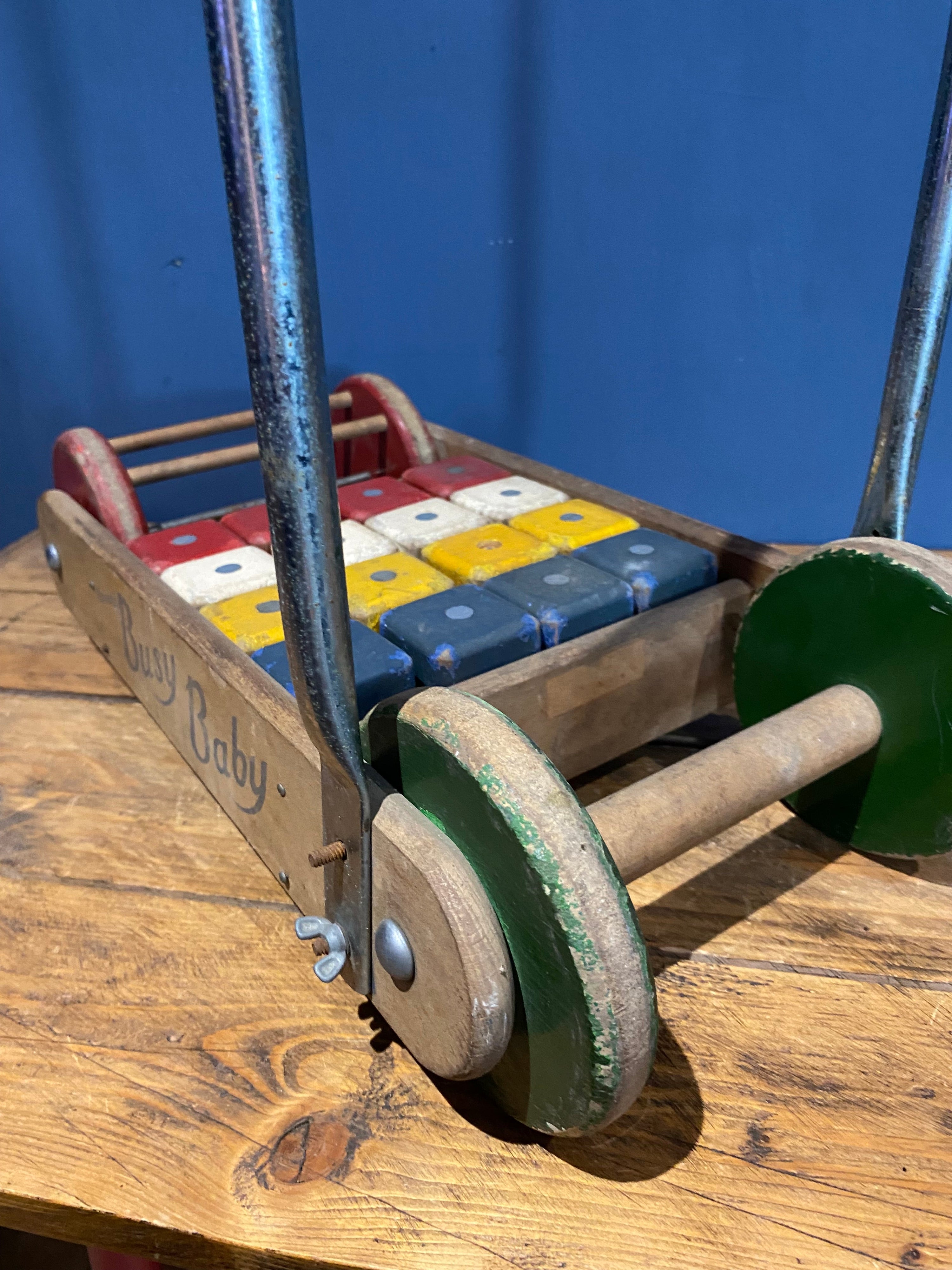 Vintage Tri-ang Busy Baby , Baby Walker, Rare Design.