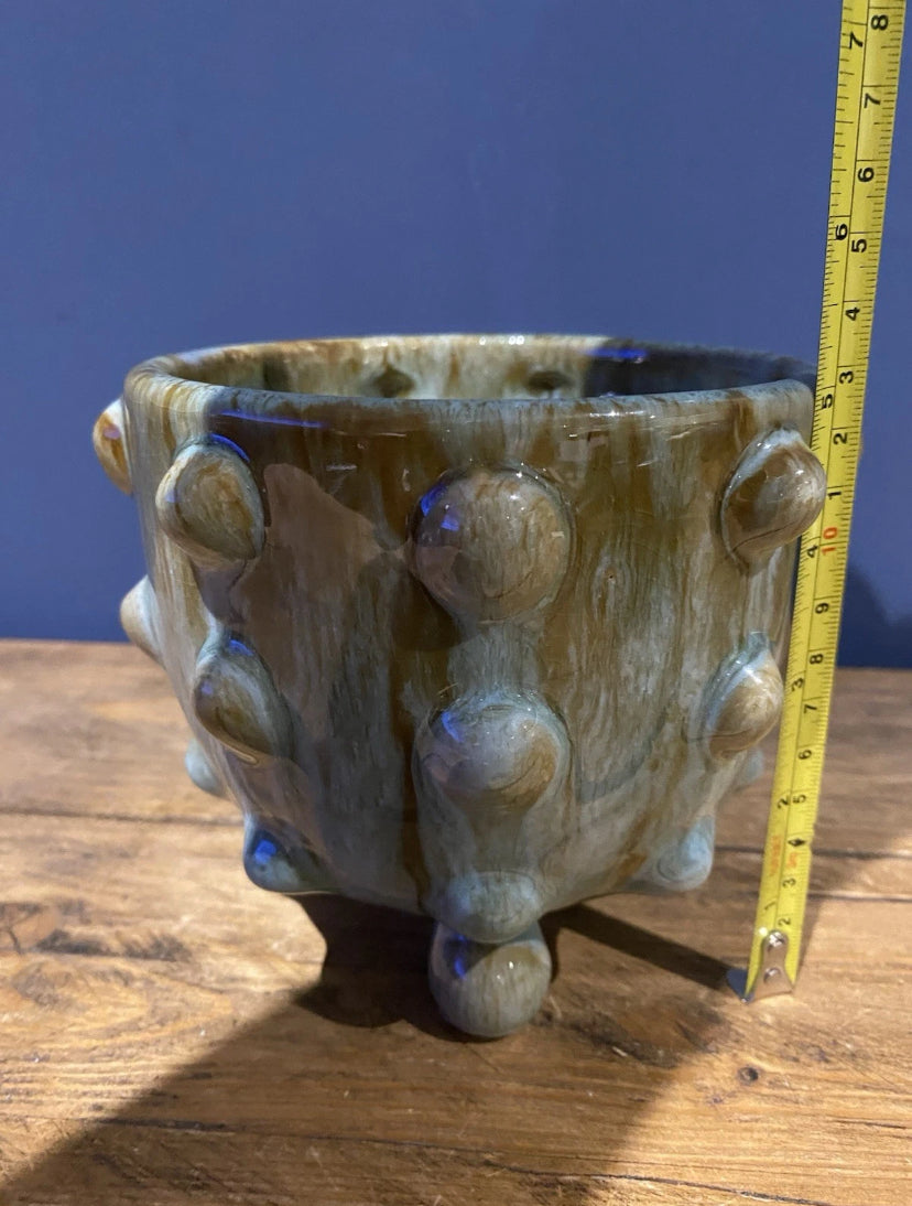 Decorative Ceramic Plant Pot , Bobble Design