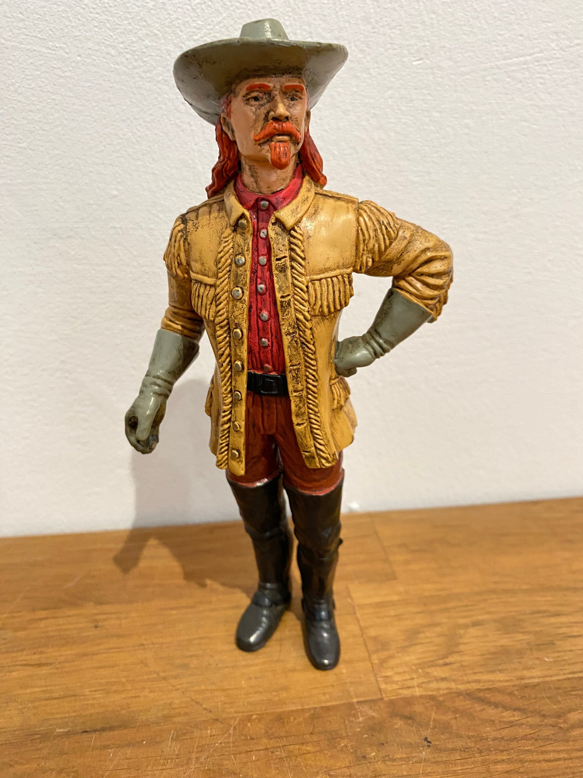 Vintage Comansi Wild West Series Buffalo Bill , 7 Inch Plastic Figure