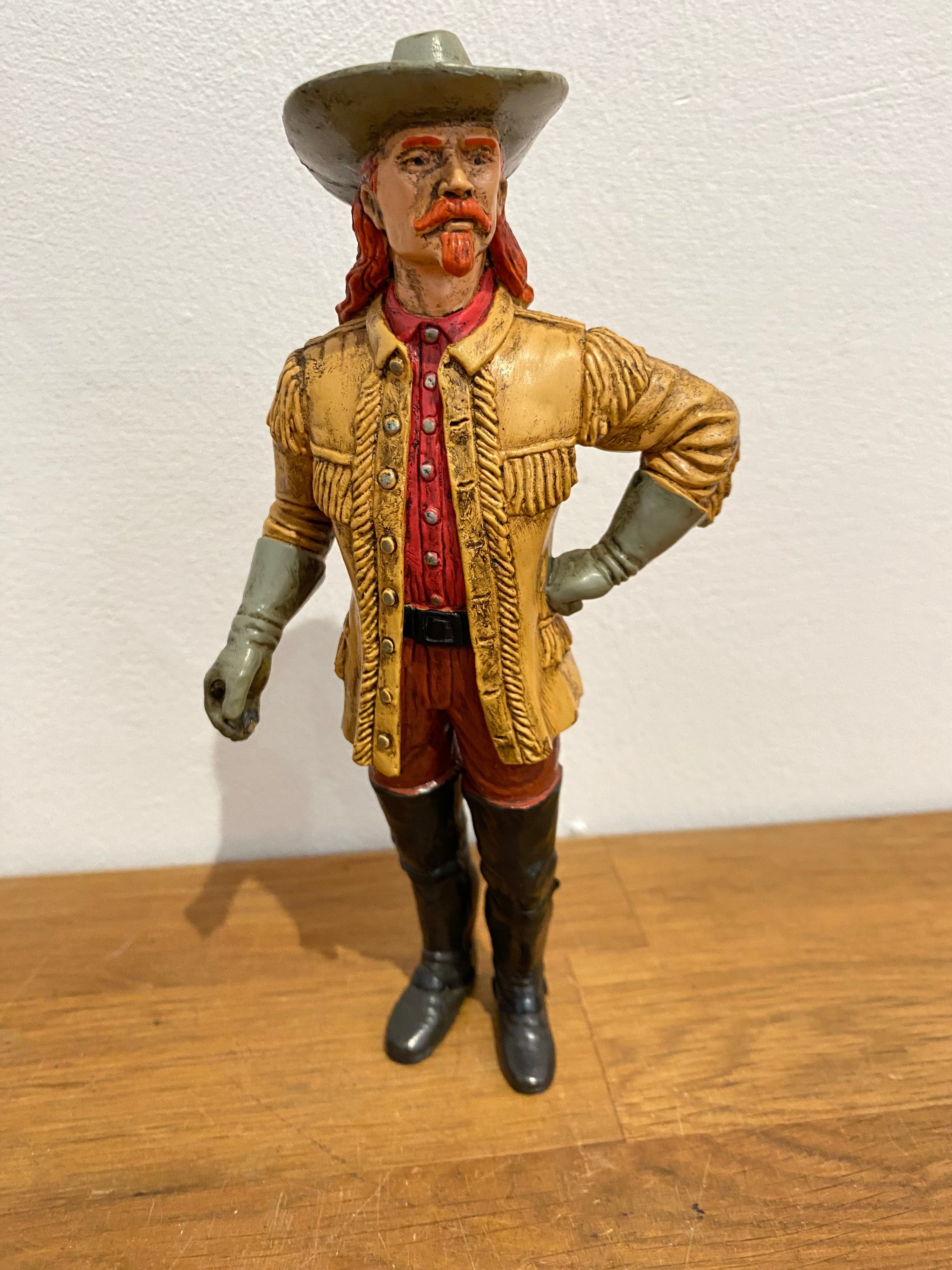 Vintage Comansi Wild West Series Buffalo Bill , 7 Inch Plastic Figure