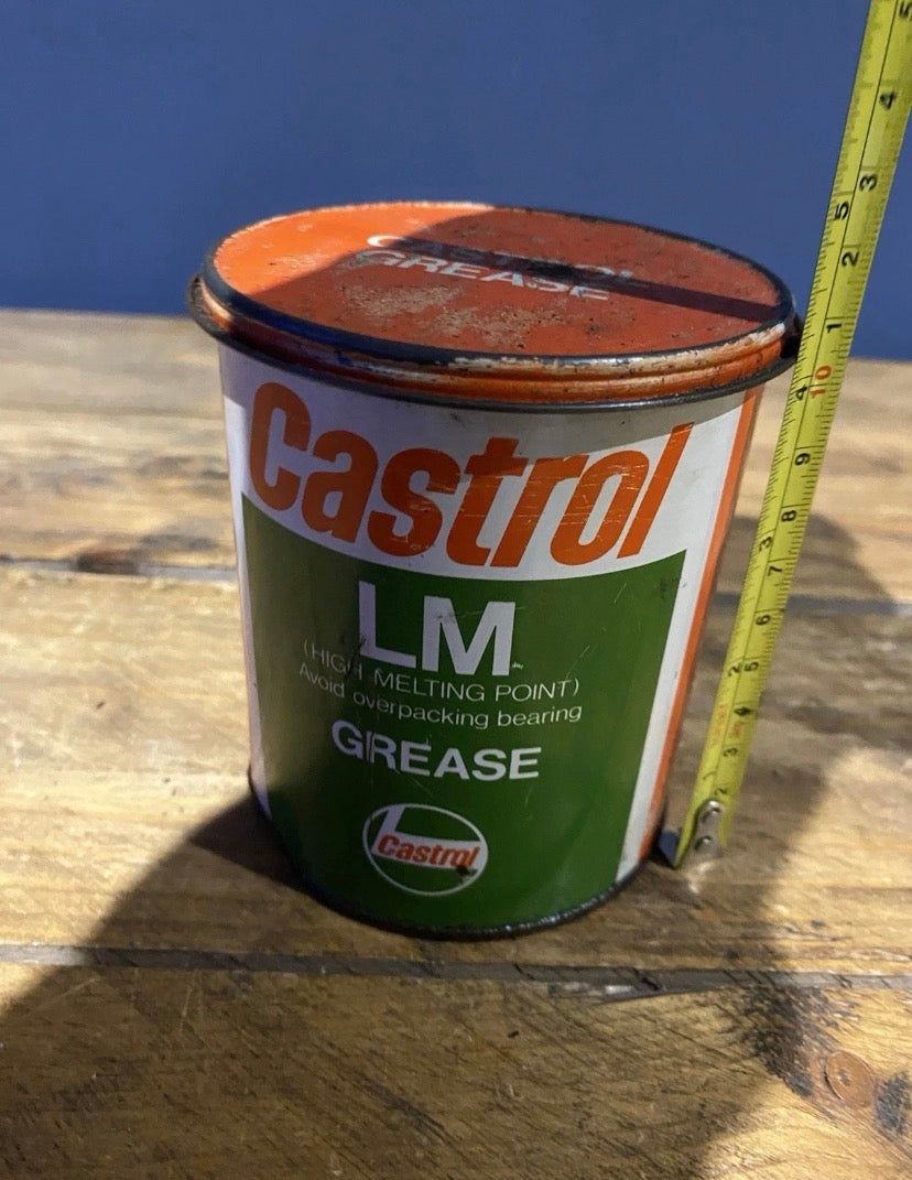 Vintage Castrol LM Grease Tin , Garage Collectable