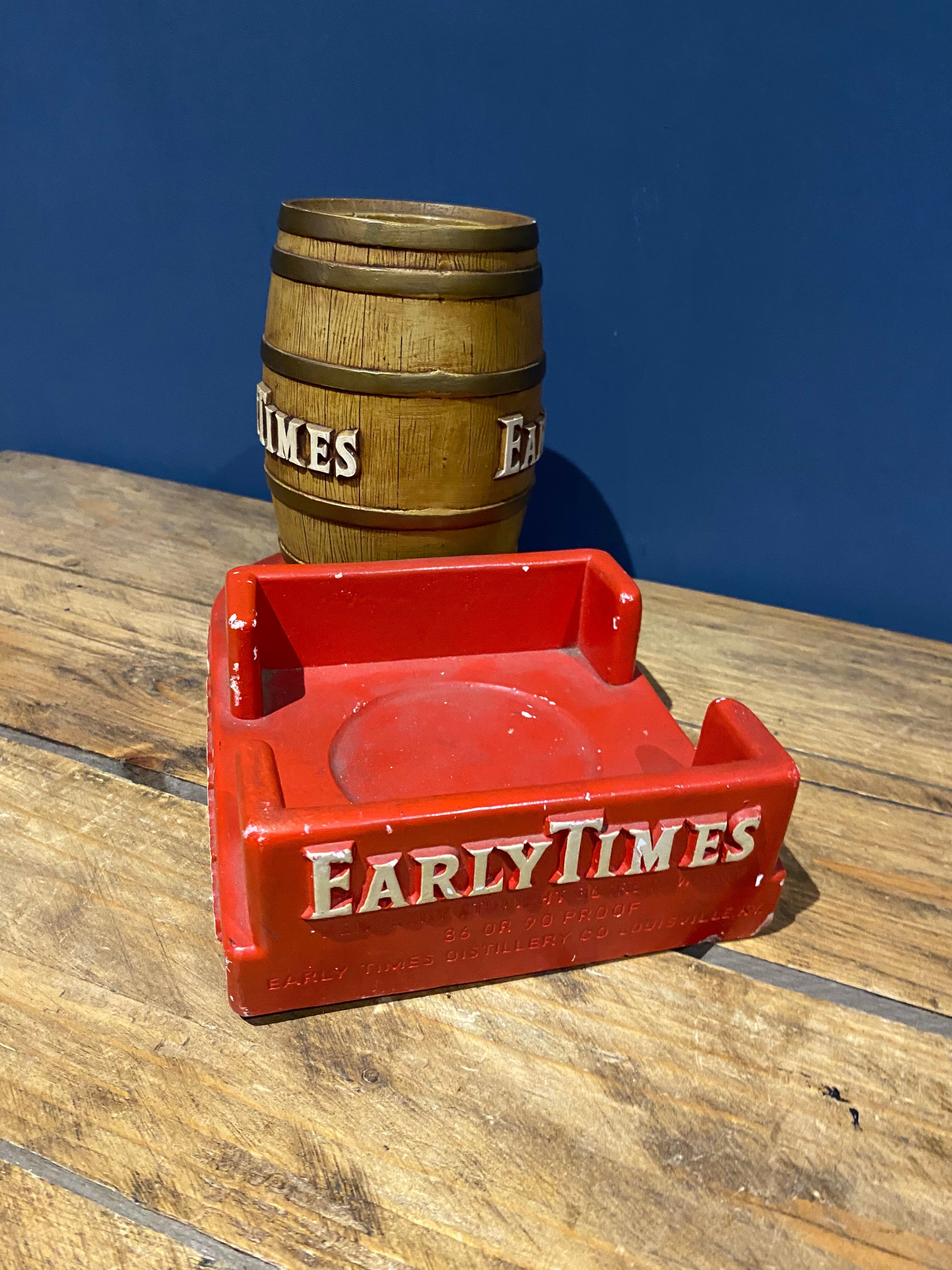 Vintage Early Times Advertising Item , Bottle Or Condiment/ Napkin Holder