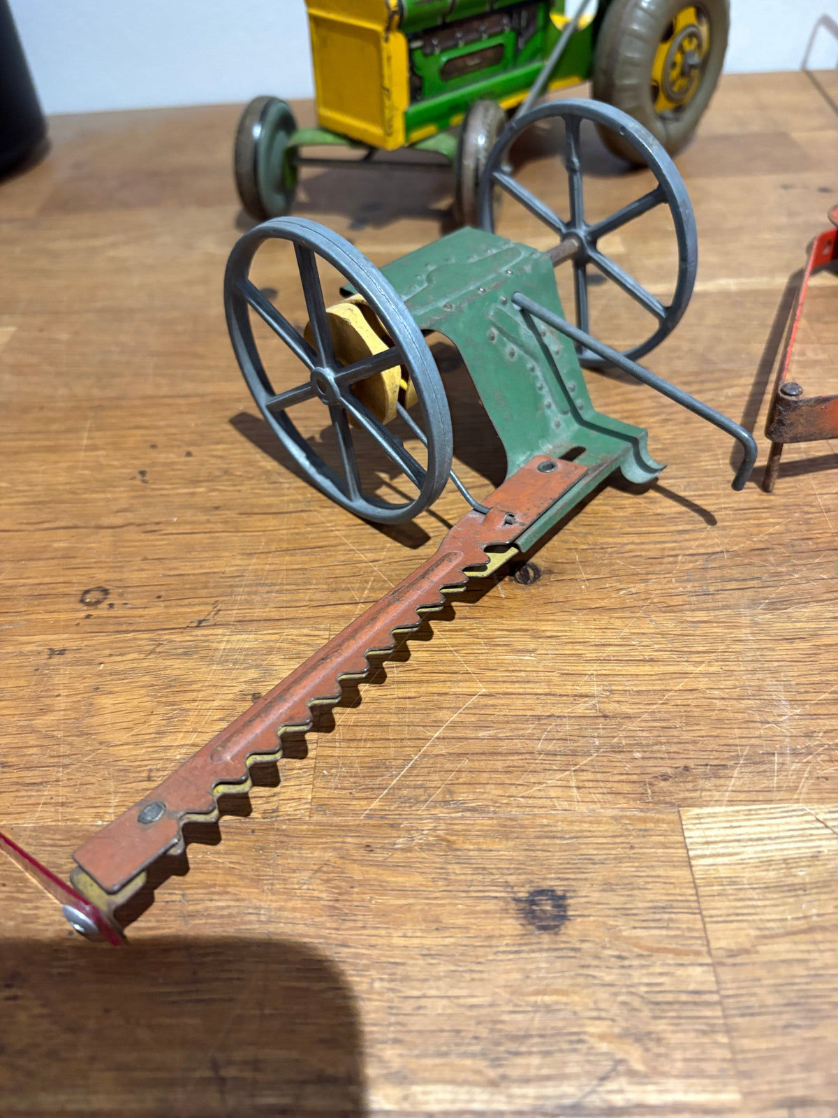 Vintage Mettoy Tin Plate Tractor And Trailer And Other Bits, Spares Or Repairs