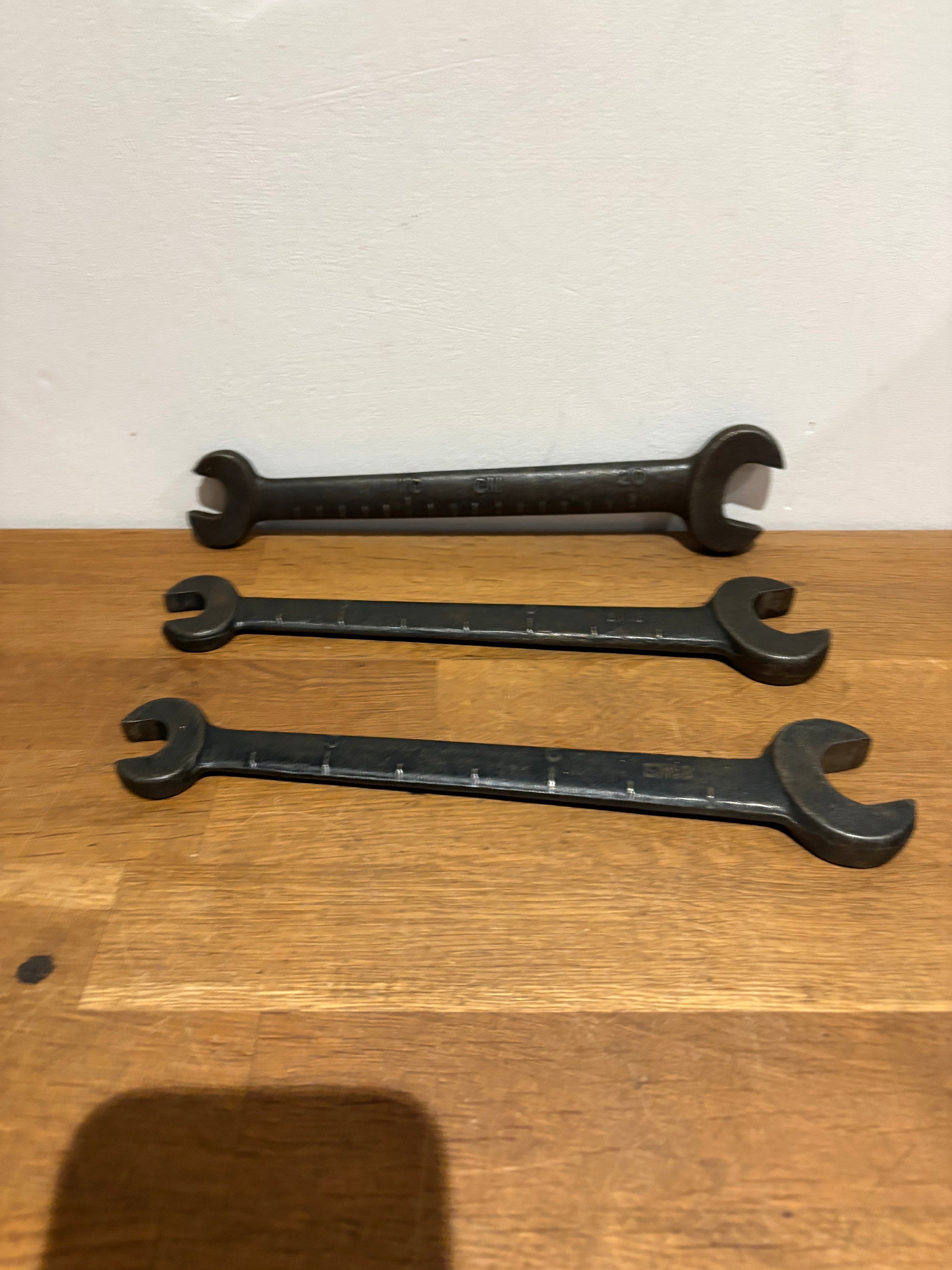 Vintage 10” Tractor Spanners  X 3 , EN18