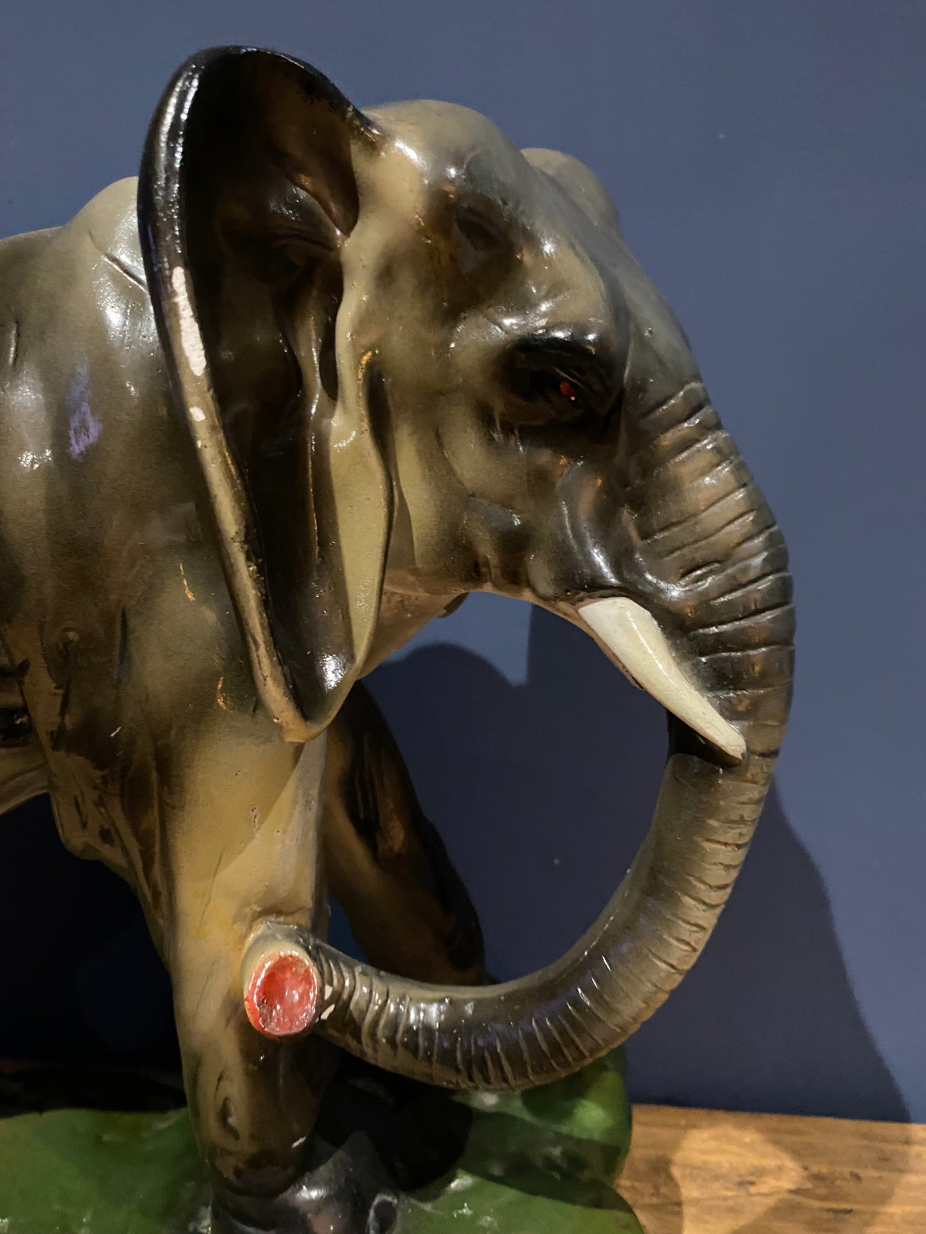Large 1930’s pottery elephant