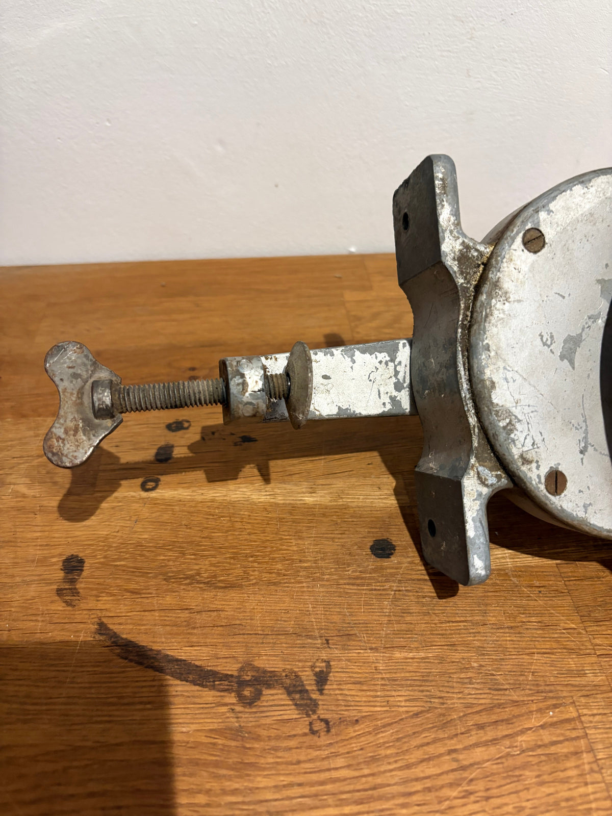 VINTAGE HAND-CRANK BENCH GRINDER/SHARPENER BY MOLE
