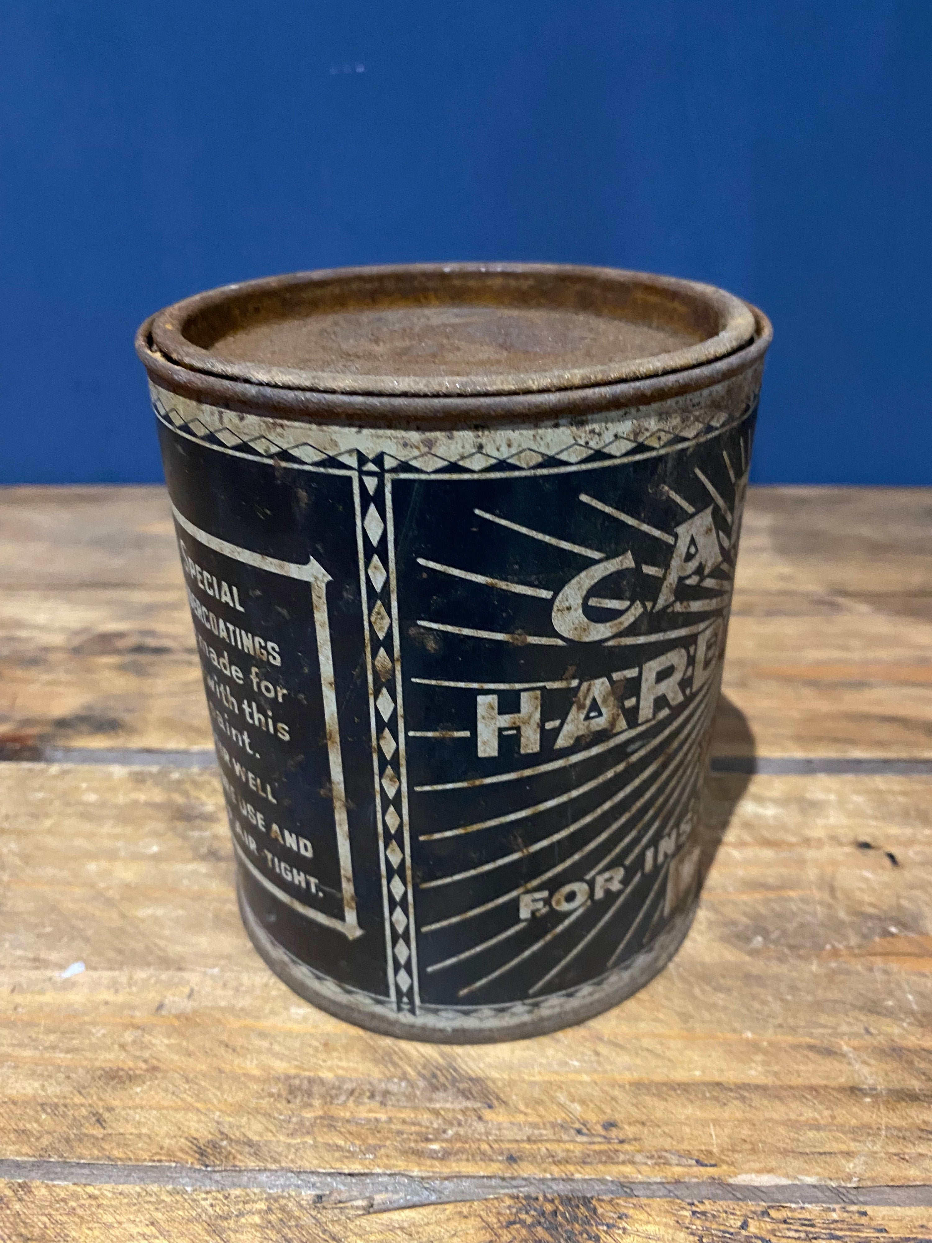 Antique / Vintage. Rare Carson’s Paint Tin , Full , As Found Condition