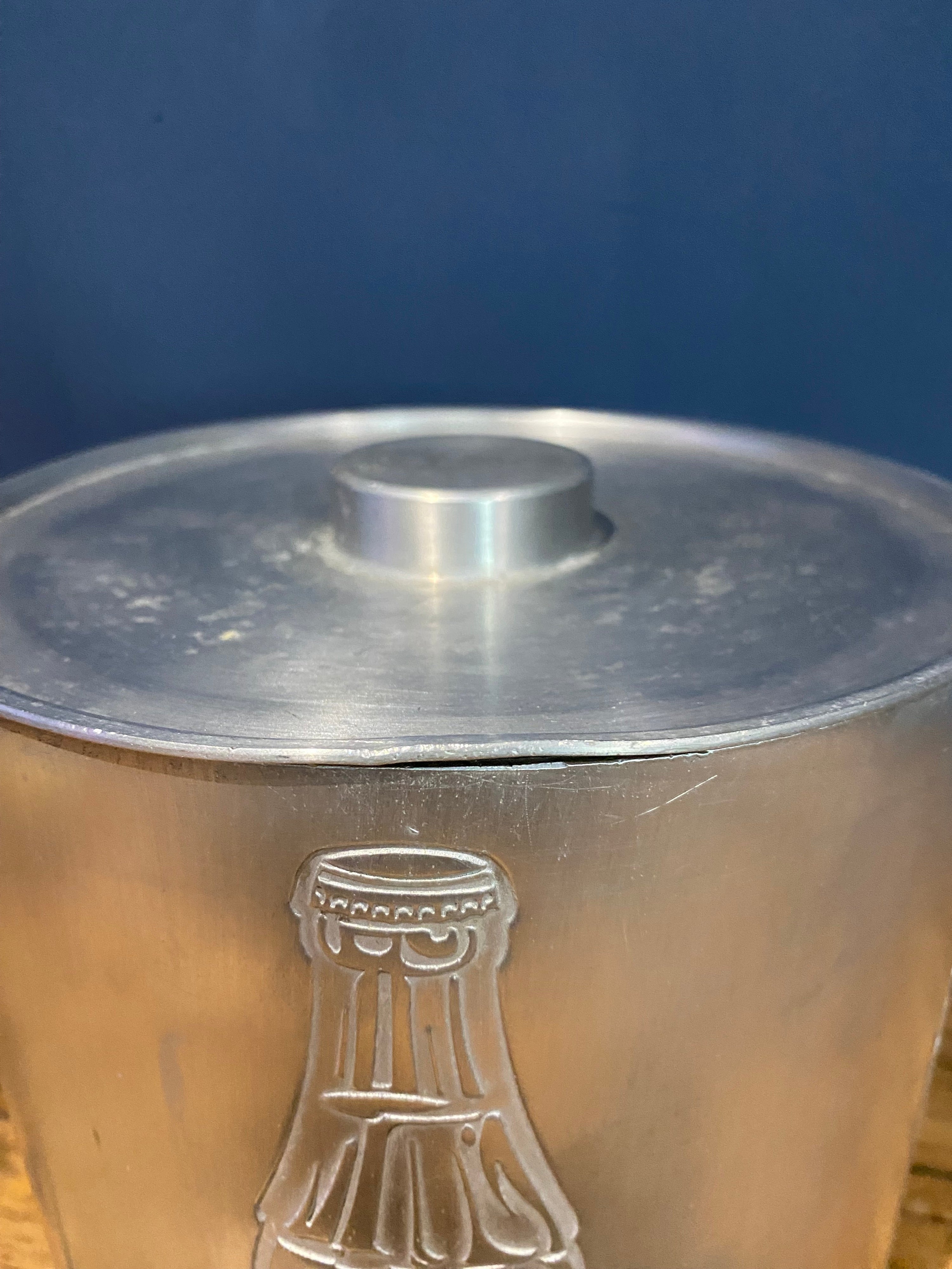 Vintage Alloy Coca Cola Ice Bucket
