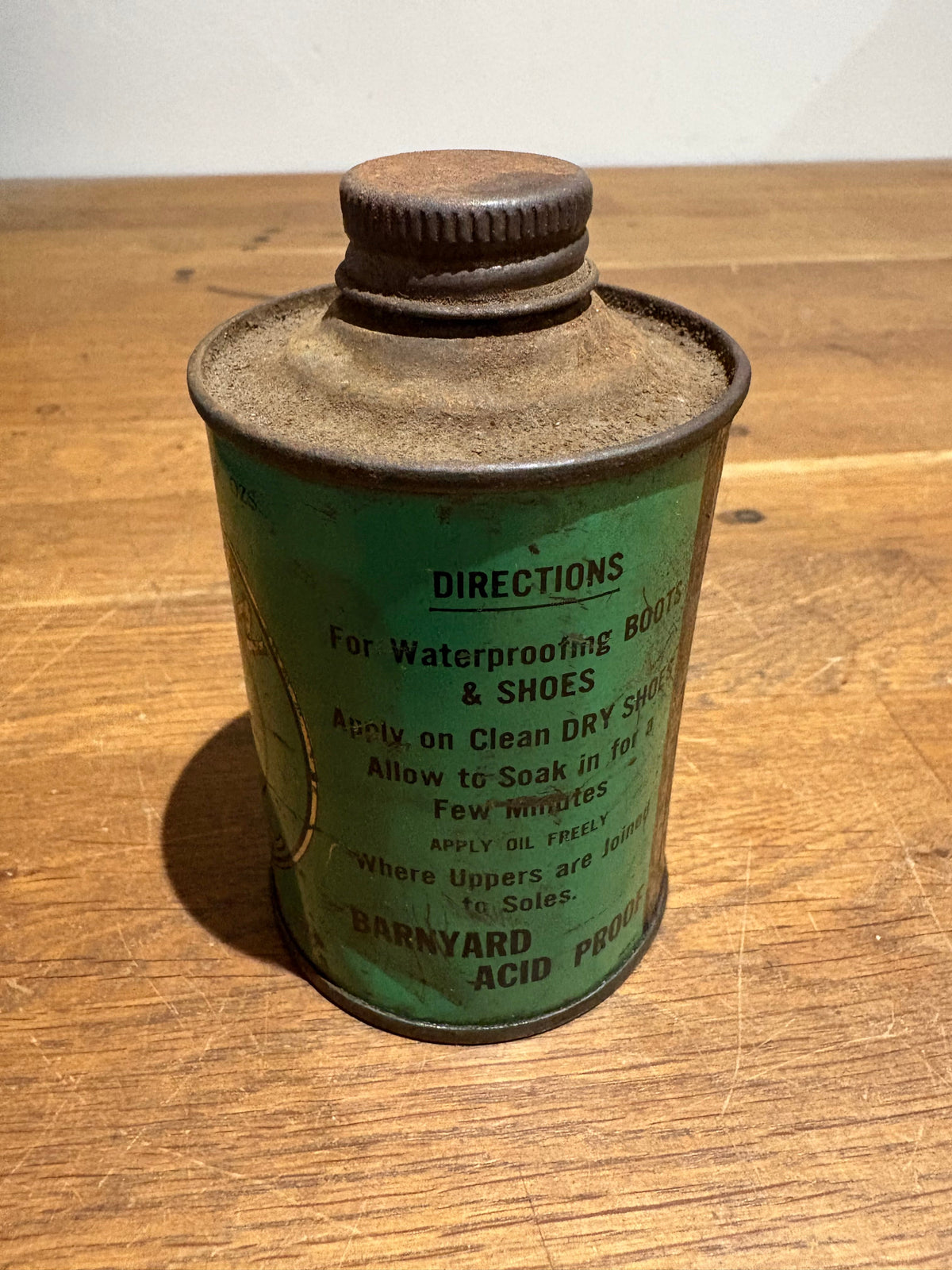 Vintage Nor-V-Gen Shoe Oil Can / Tin/ Bottle.