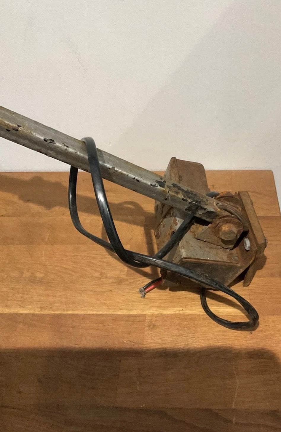 Vintage Industrial 3 Arm Machinists Engineers Bench Lamp / Light